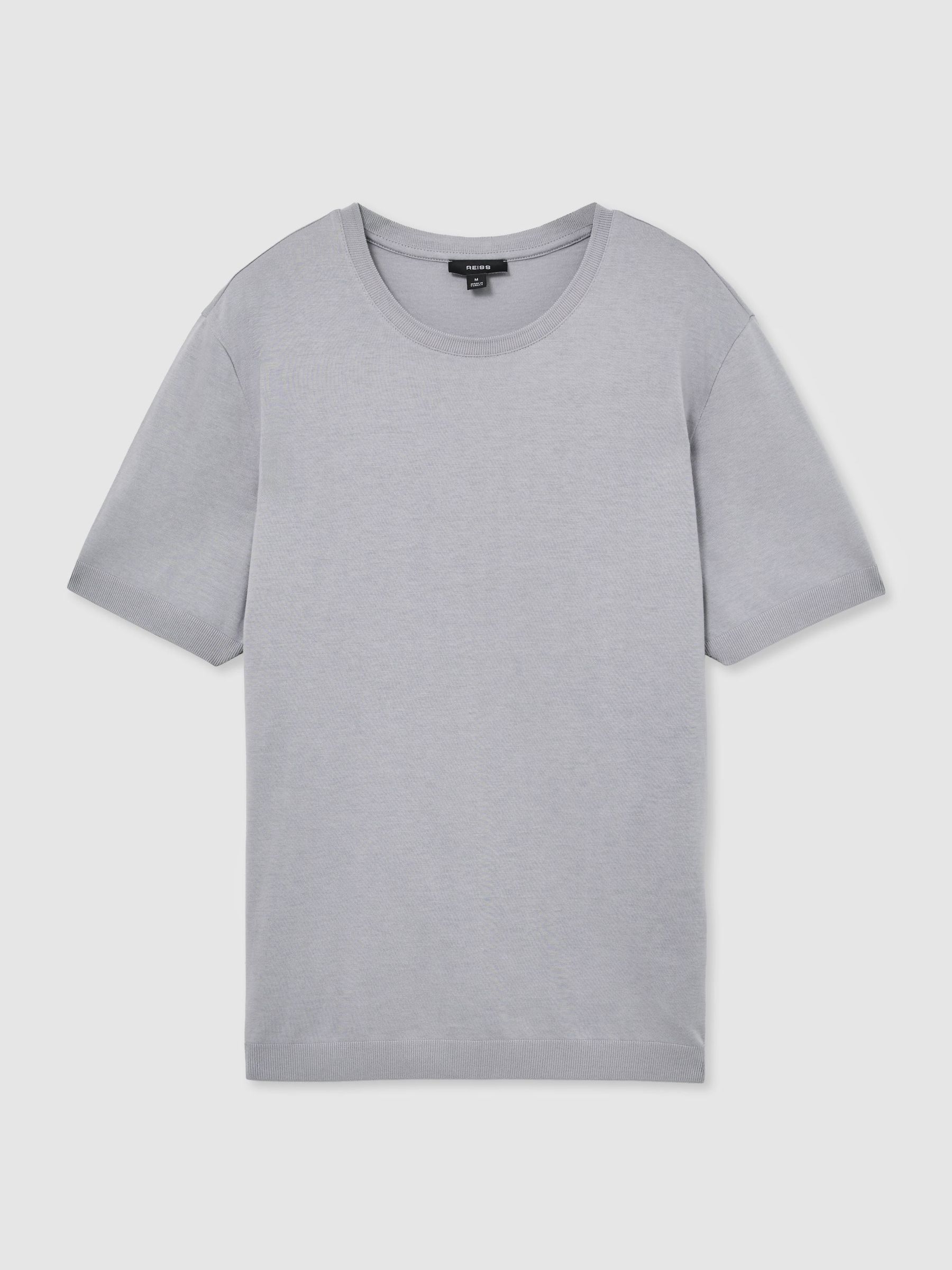 Cotton-Modal Crew-Neck Modern-Fit T-Shirt in Light Blue - Image 2 of 7