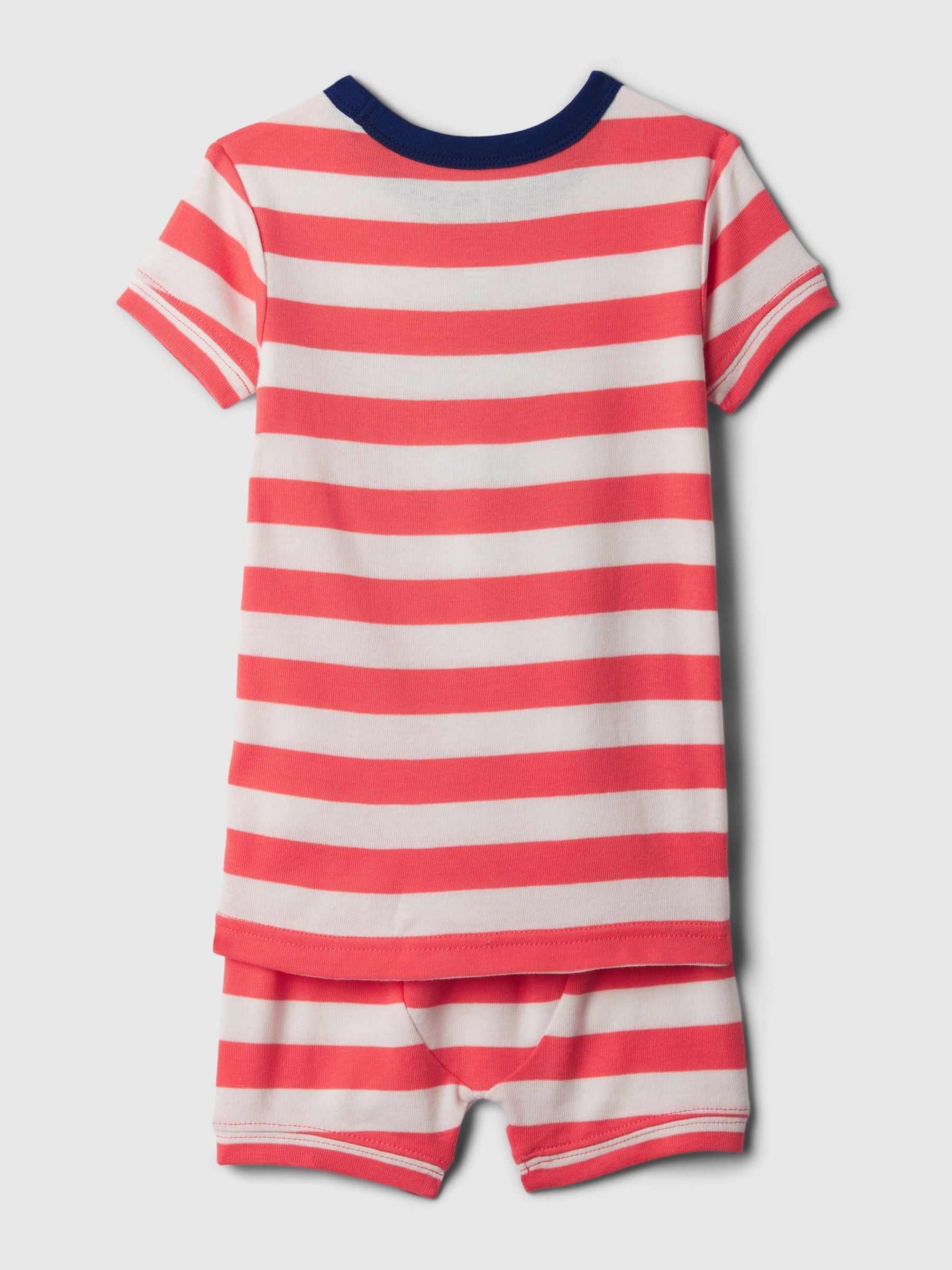 Red Stripe Marvel Captain America Organic Cotton Marvel Pyjama Set (6mths-5yrs) - Image 2 of 2