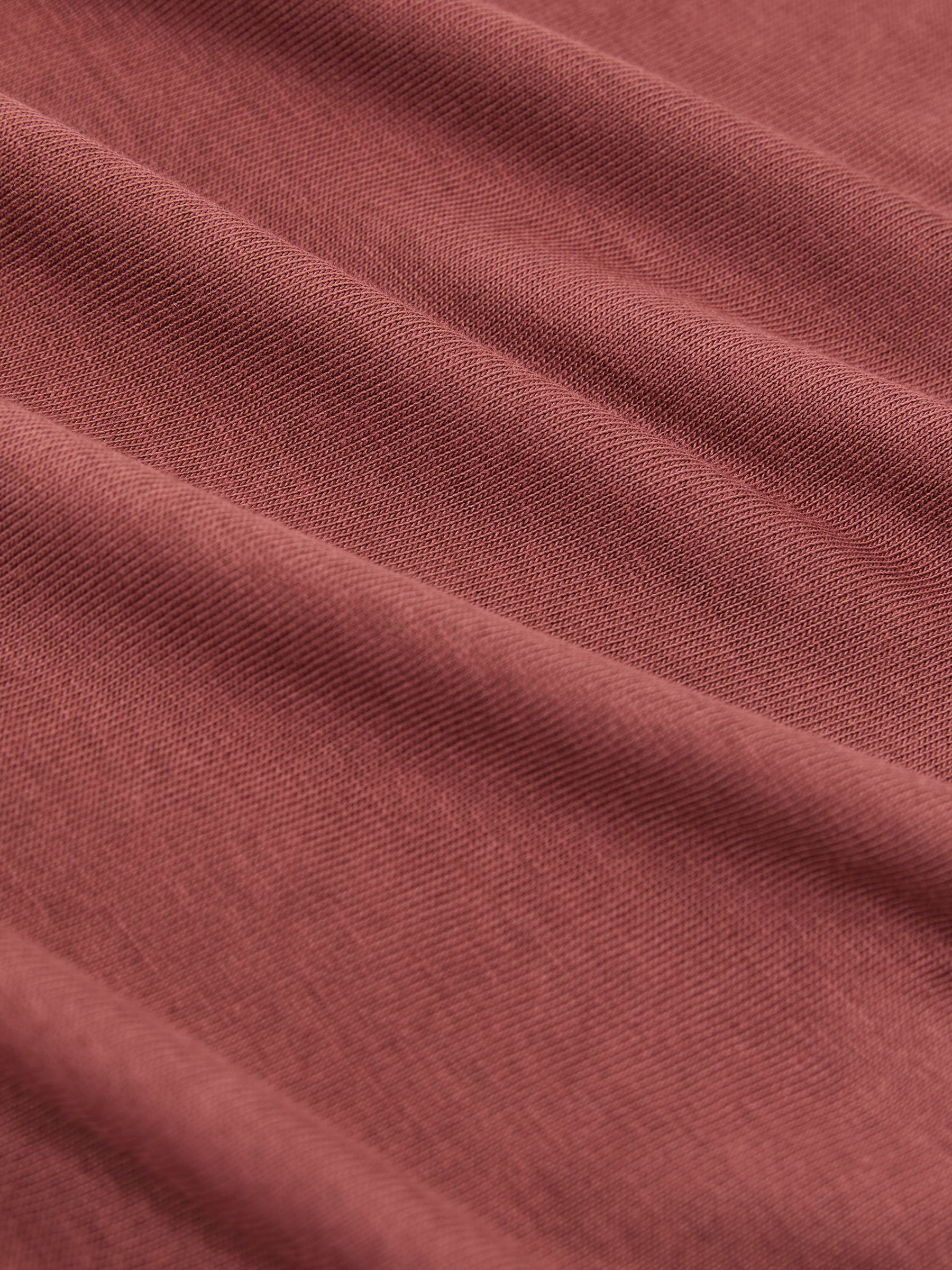 Cotton-Modal Crew-Neck Modern-Fit T-Shirt in Soft Red - Image 7 of 7