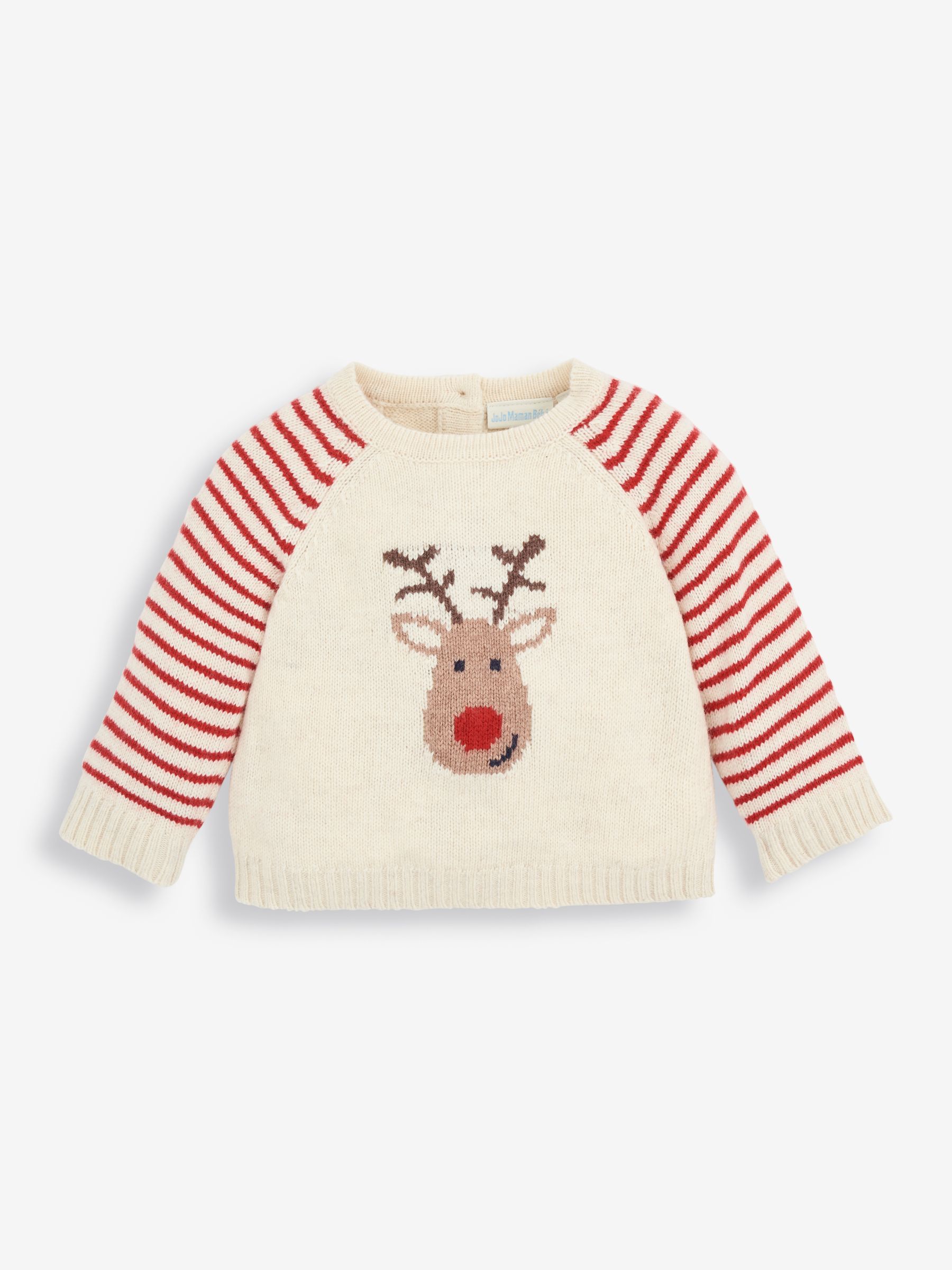 Reindeer Knitted Baby Set in Cream - Image 3 of 5