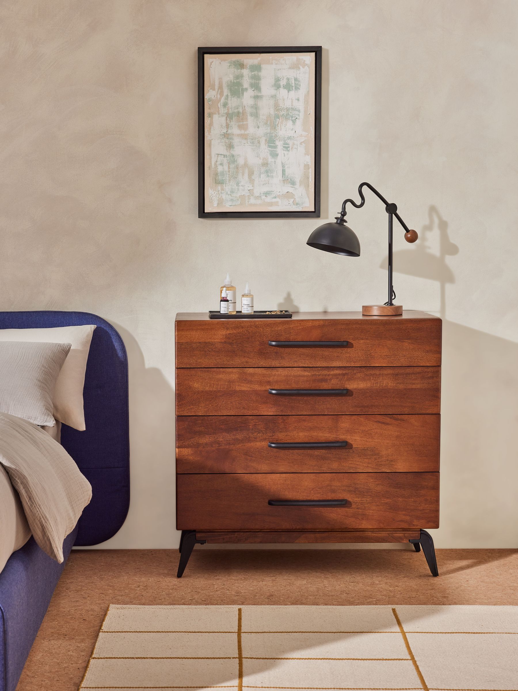 Lucien Mango Wood Chest of Drawers in Natural - Image 1 of 5