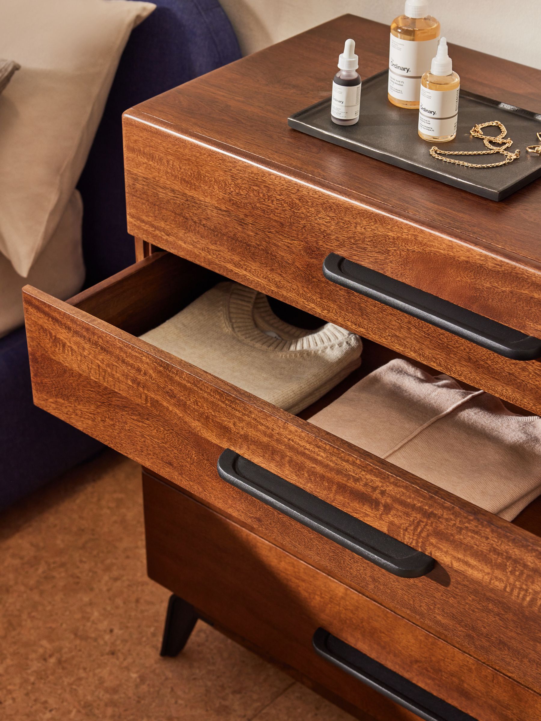 Lucien Mango Wood Chest of Drawers in Natural - Image 3 of 5