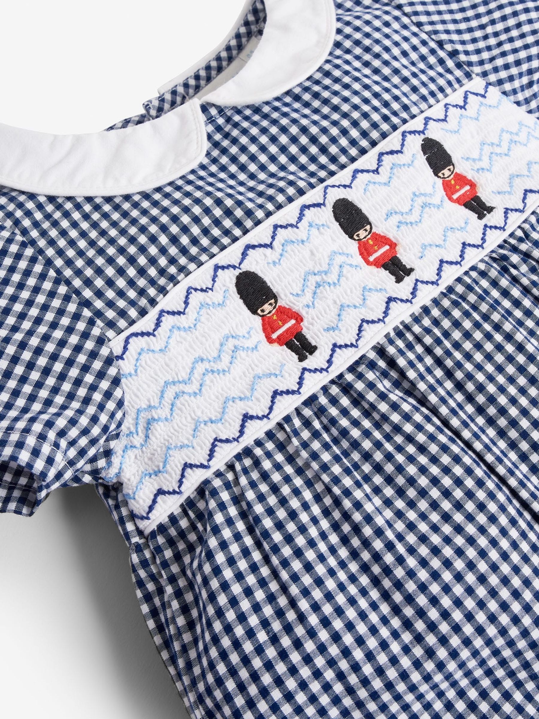 Navy Blue Soldier Smock Romper - Image 3 of 3