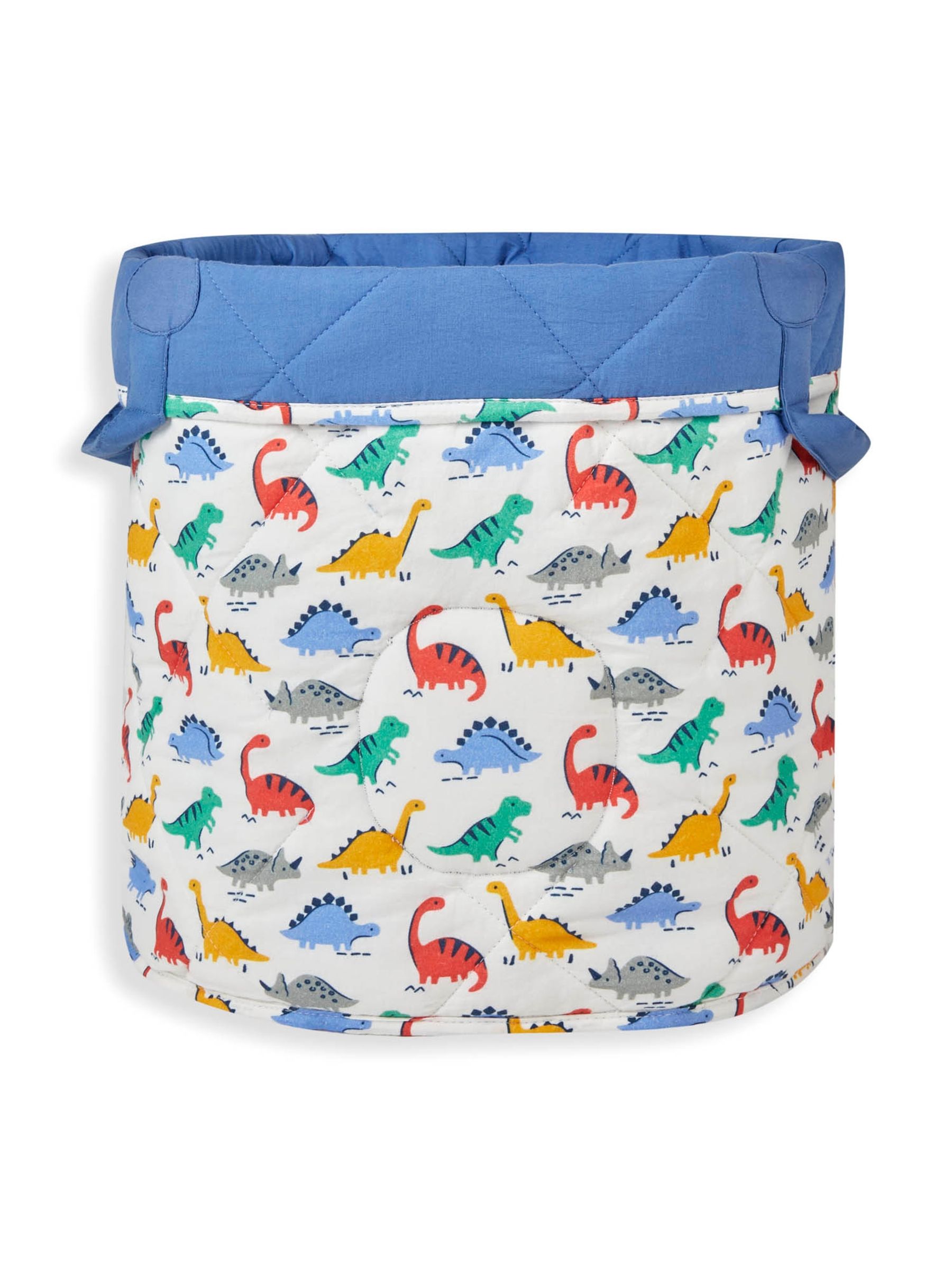 Blue Dinosaur Print Soft Storage Basket - Image 2 of 4