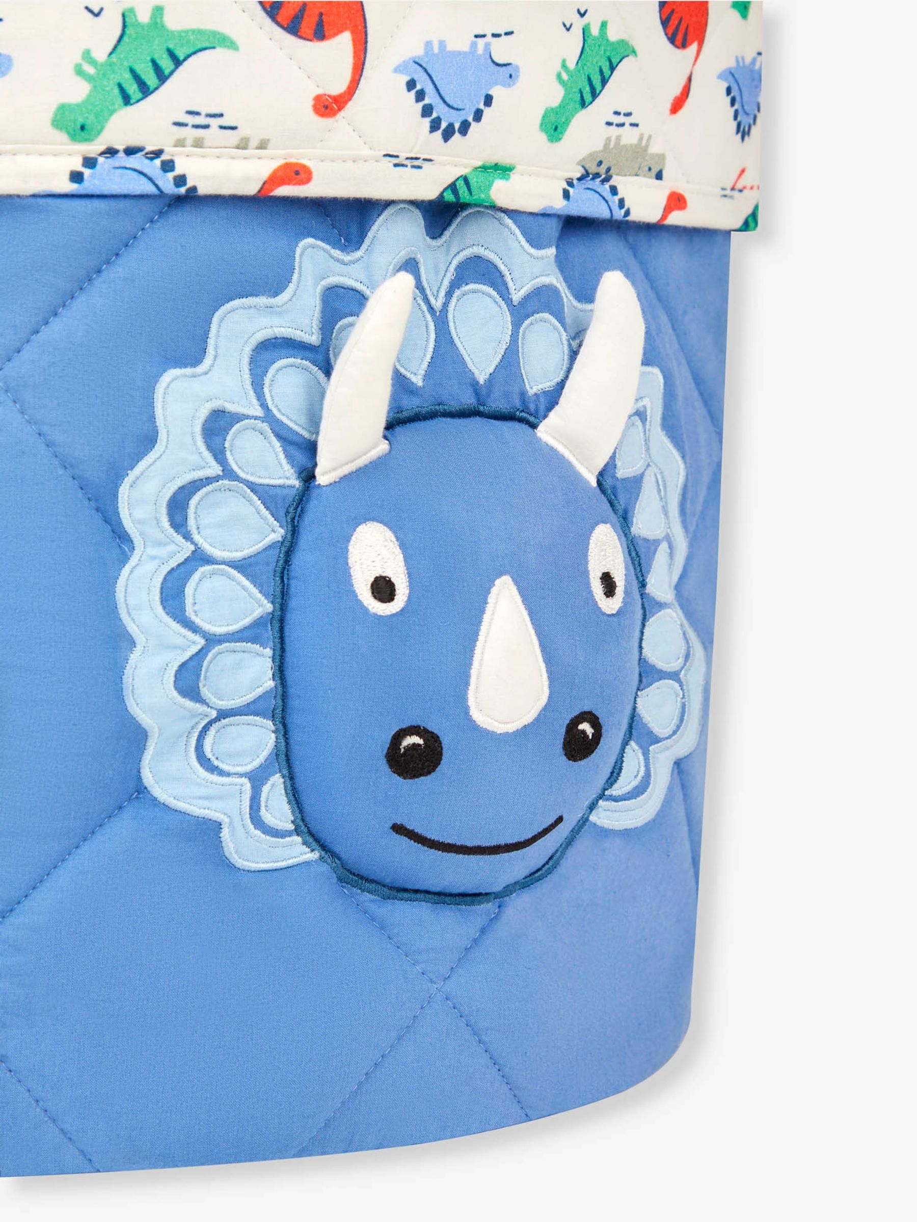 Blue Dinosaur Print Soft Storage Basket - Image 3 of 4