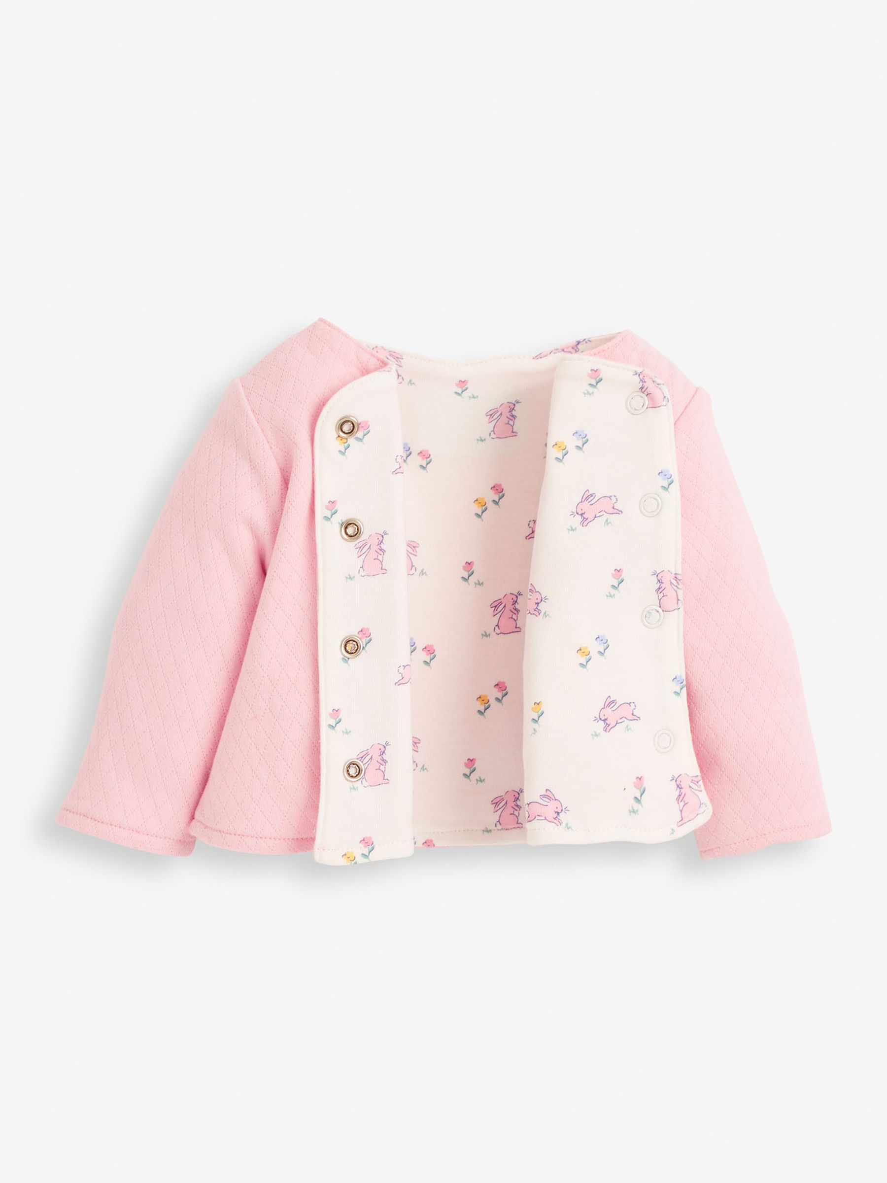 Pink Bunny Baby Sleepsuit and Jacket Set 2 Piece - Image 4 of 5