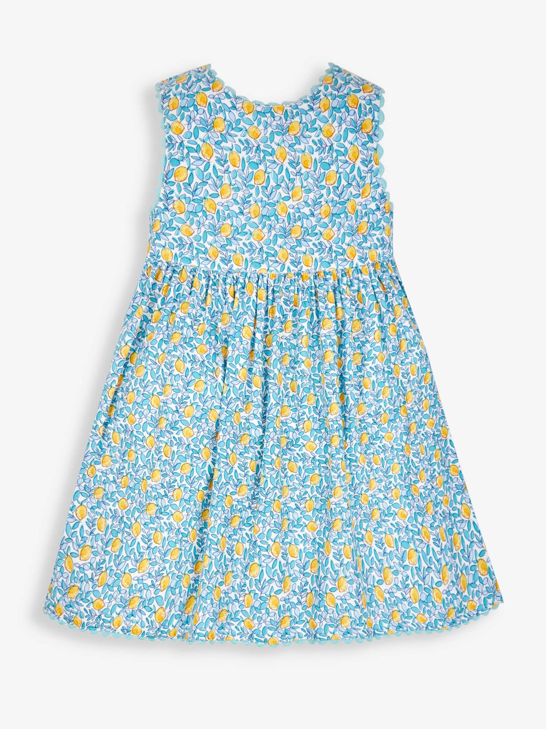 Blue Lemon Bloom Print Summer Dress - Image 1 of 2
