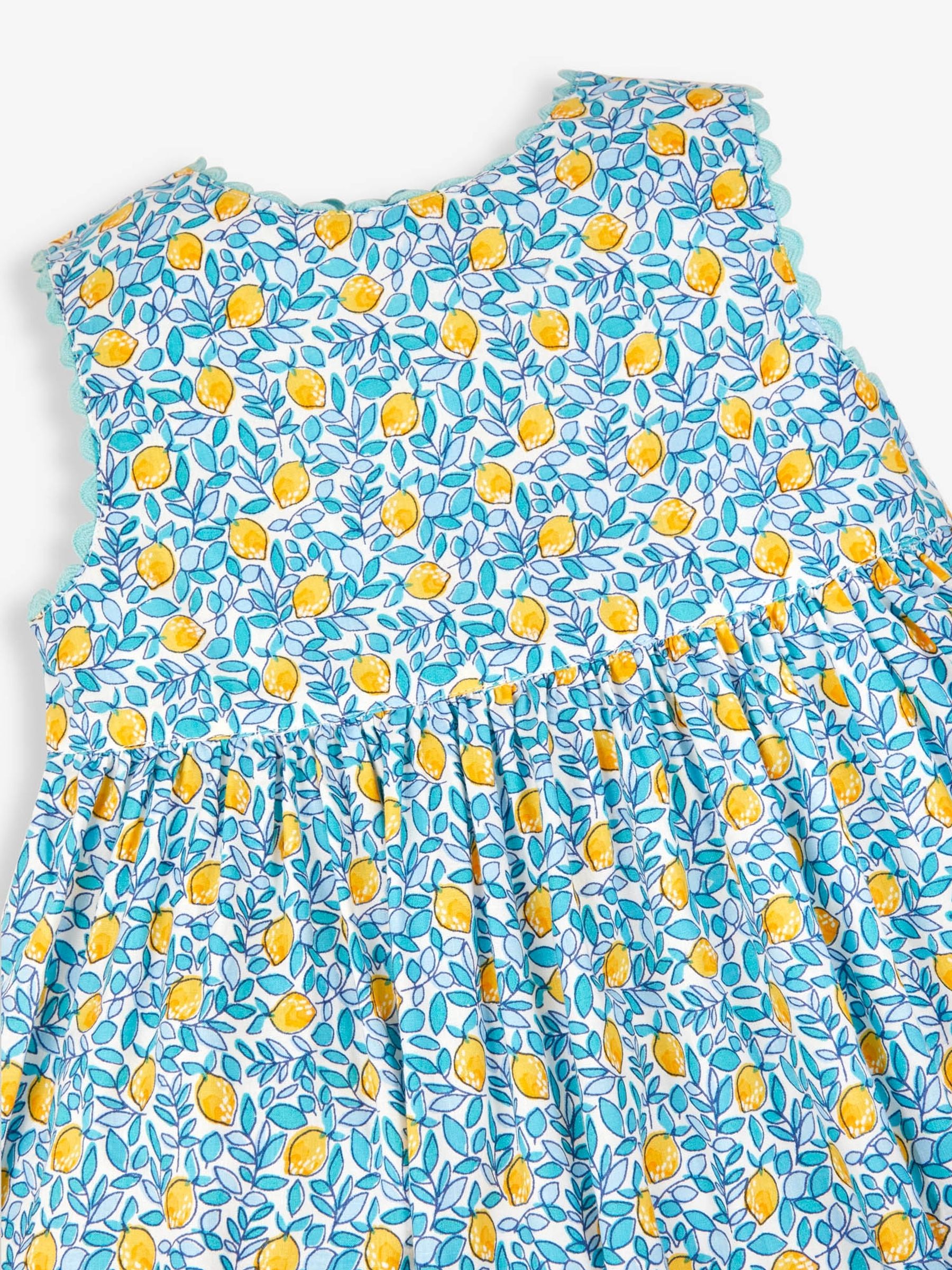 Blue Lemon Bloom Print Summer Dress - Image 2 of 2