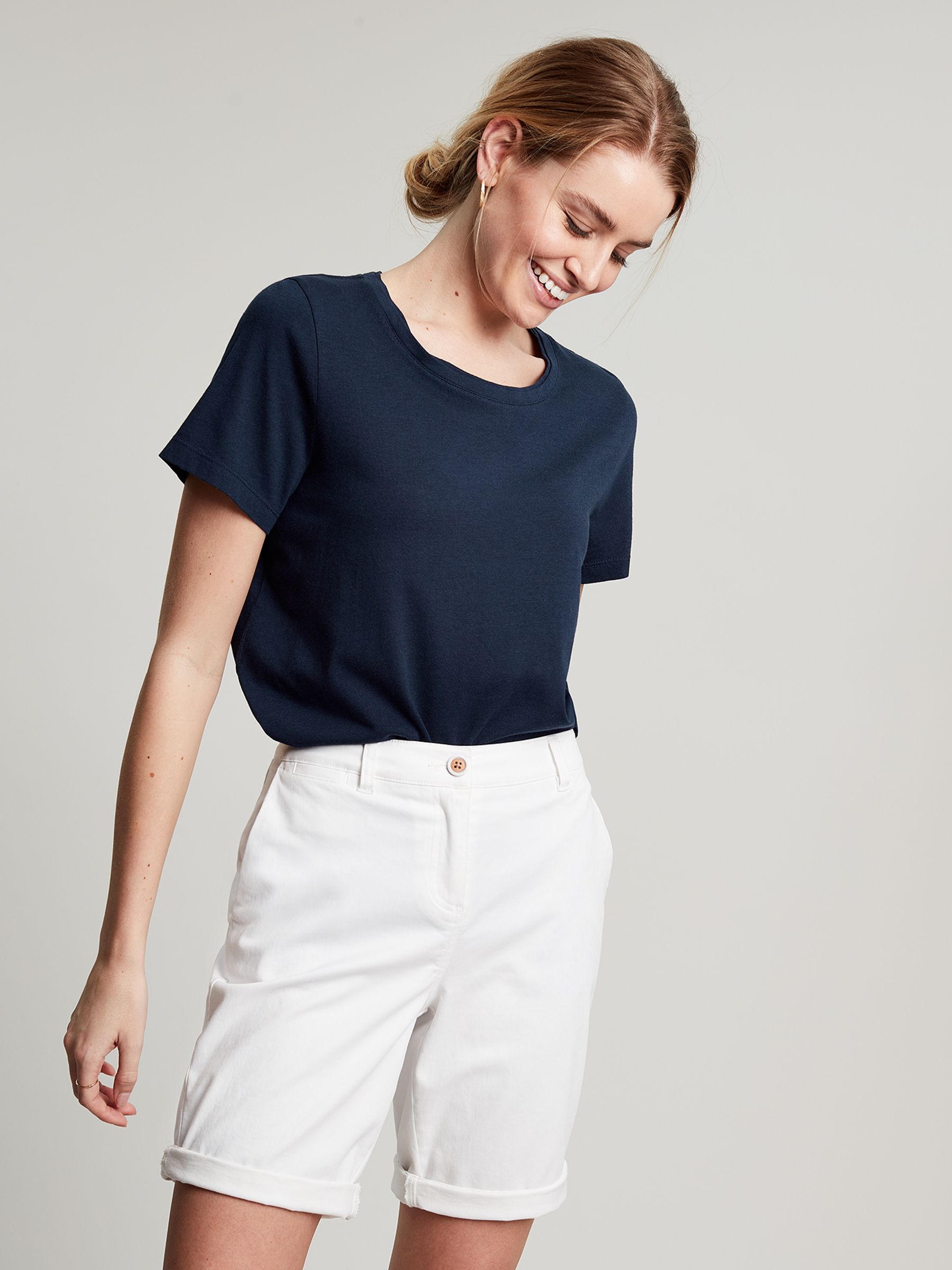 Frankie Navy Blue Crew T-Shirt - Image 1 of 6