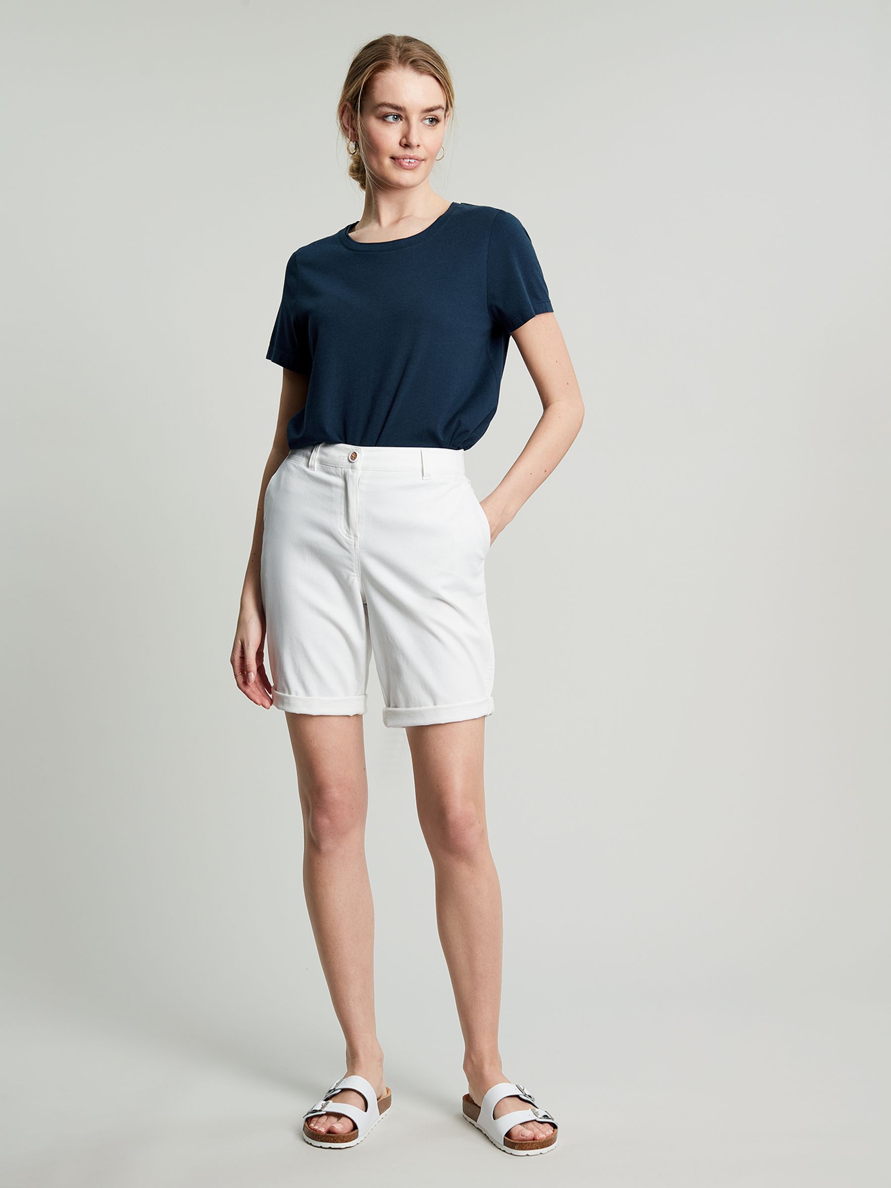 Frankie Navy Blue Crew T-Shirt - Image 3 of 6
