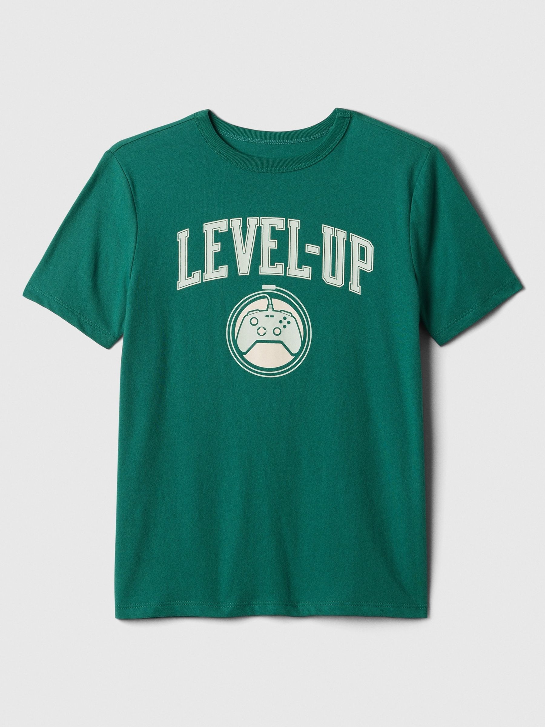 Green Gamer Graphic Short Sleeve Crew Neck T-Shirt (4-13yrs) - Image 1 of 2