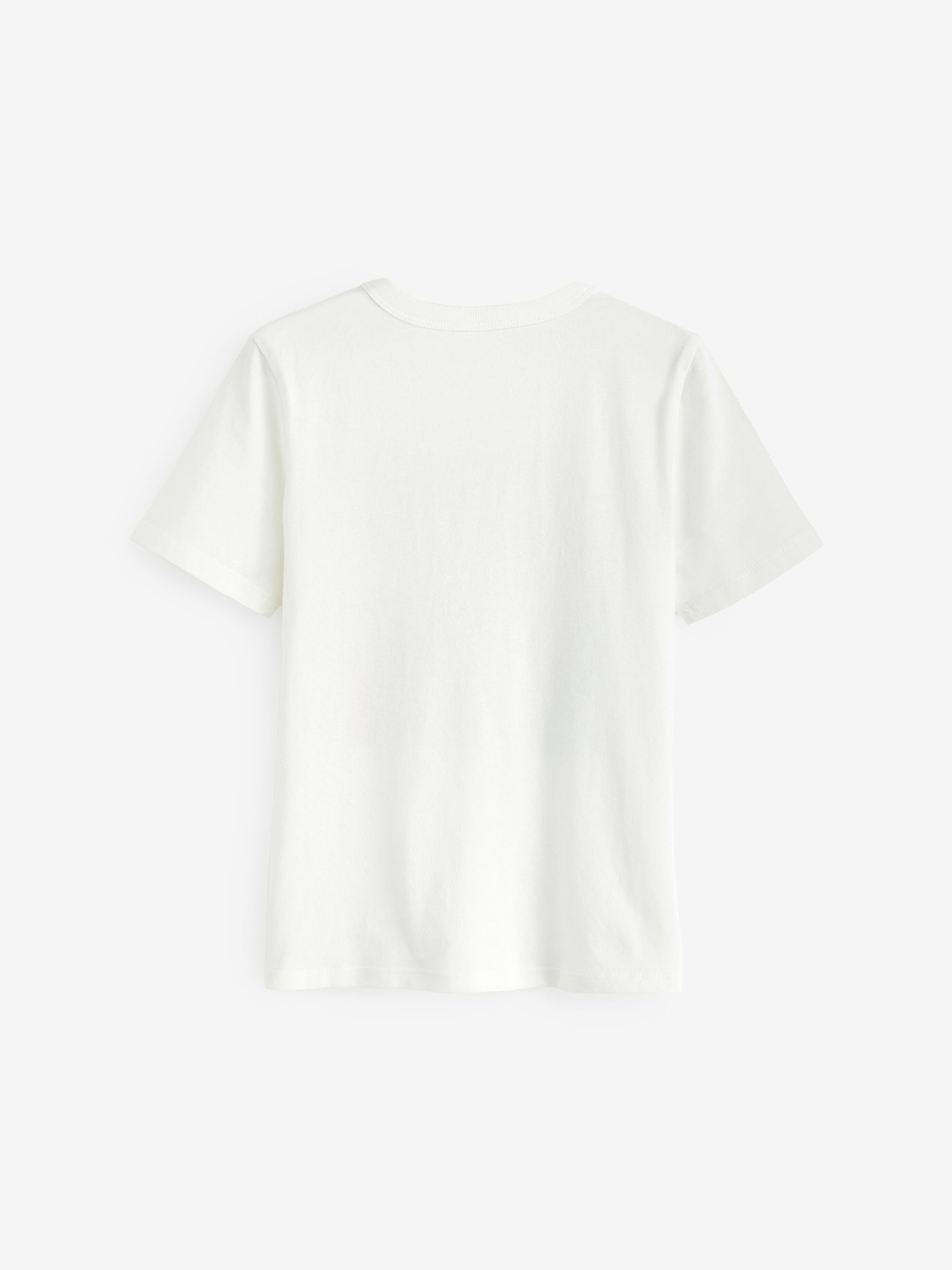 White Basketball Logo Graphic Short Sleeve Crew Neck T-Shirt (4-13yrs) - Image 2 of 2