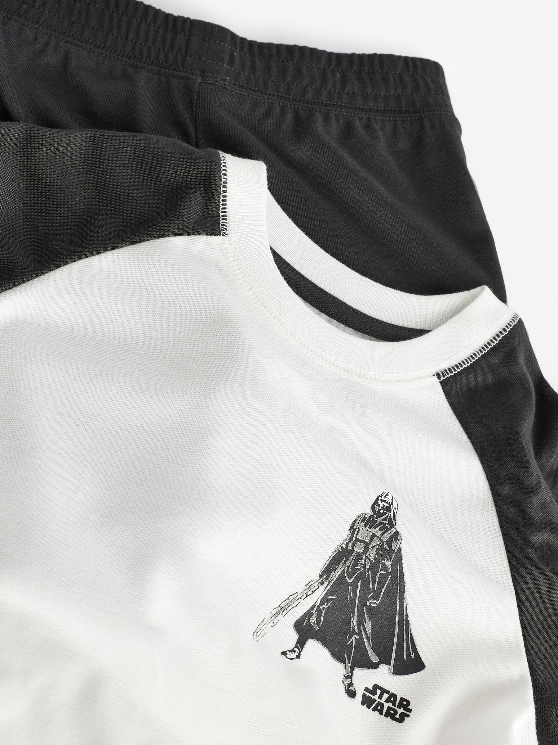 Black/White Star Wars Darth Vader Short Sleeve Pyjama Set (4-13yrs) - Image 3 of 3