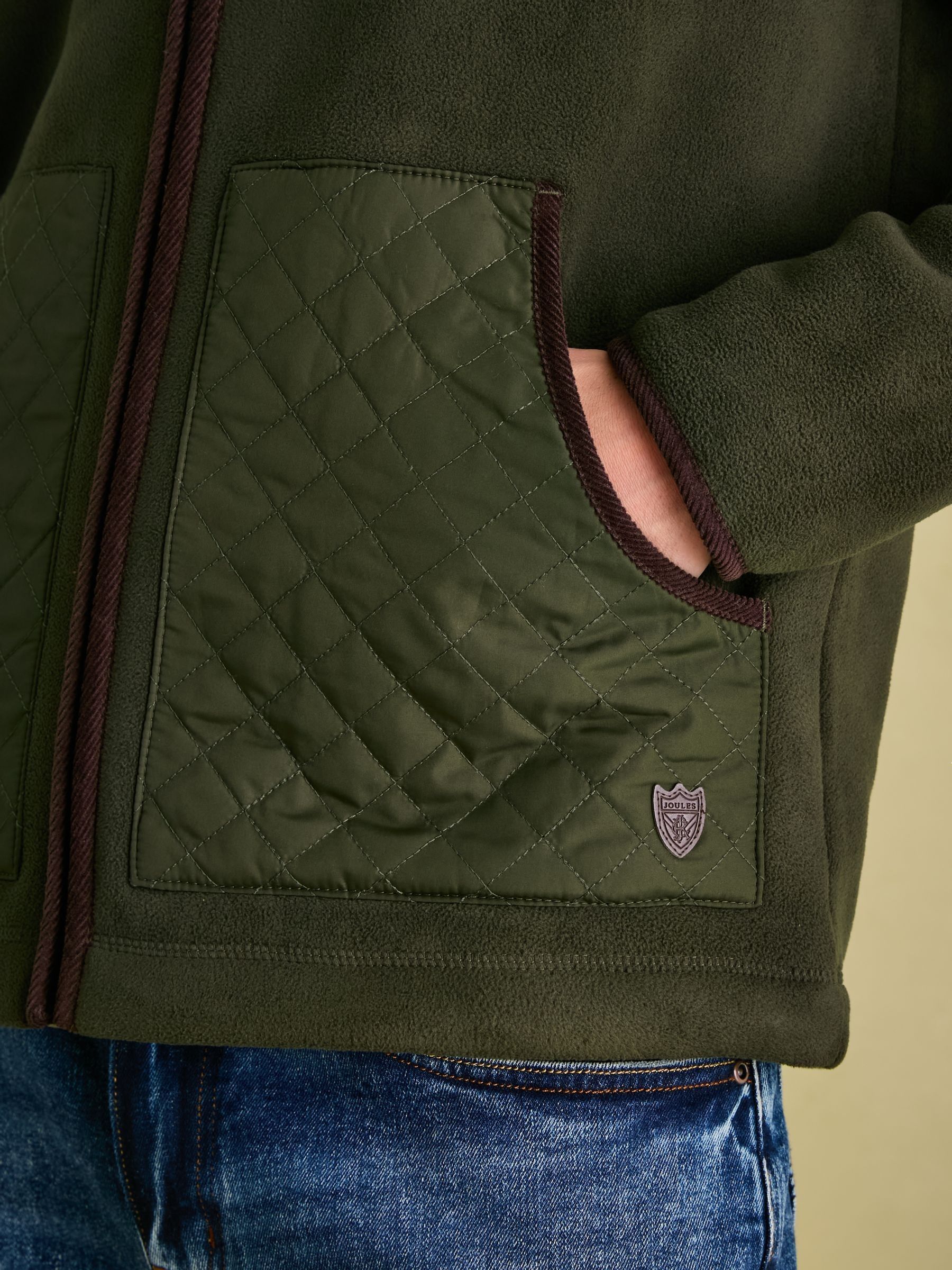 Greenfield Green Full Zip Fleece Jacket - Image 4 of 9