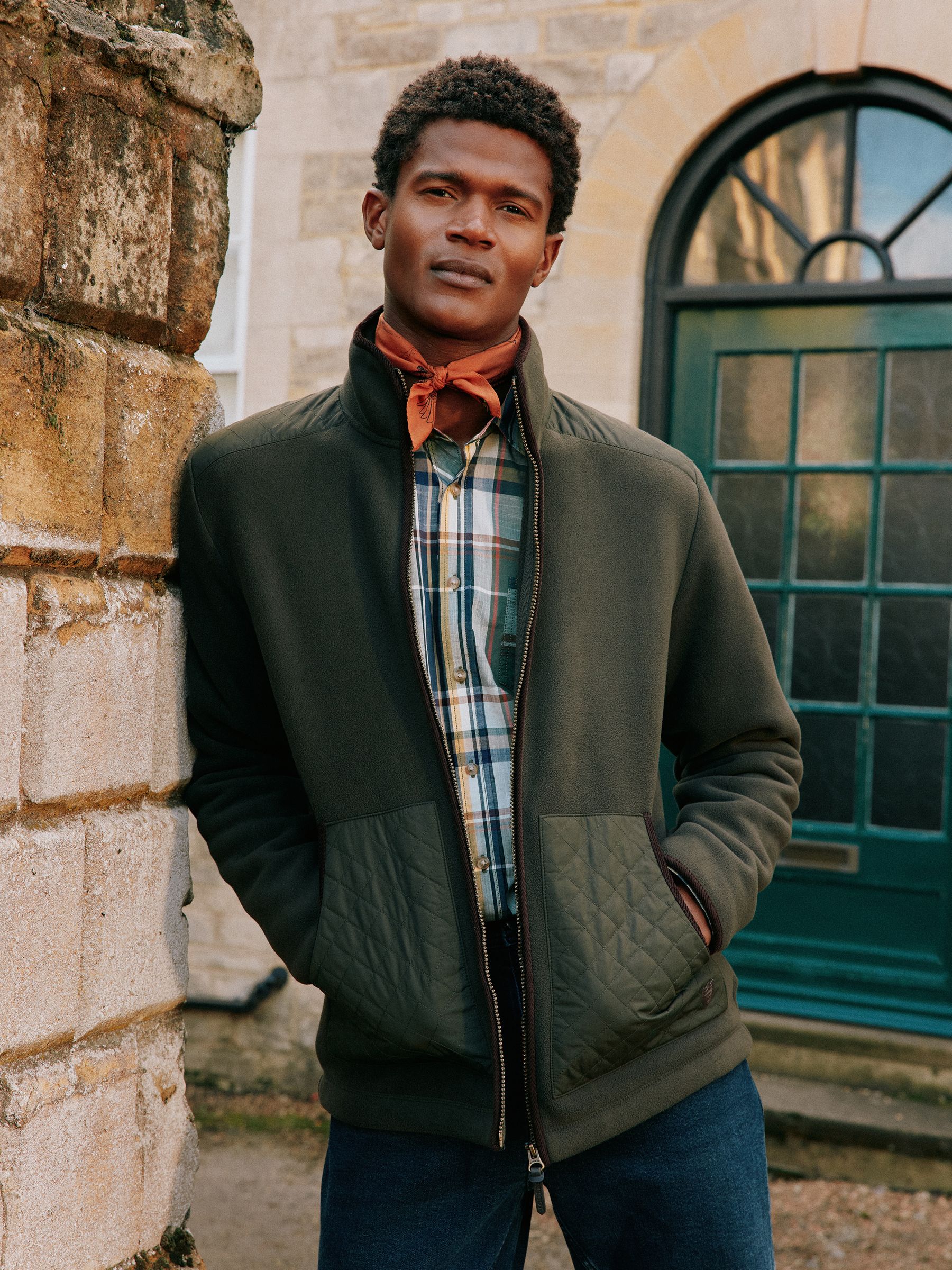 Greenfield Green Full Zip Fleece Jacket - Image 6 of 9