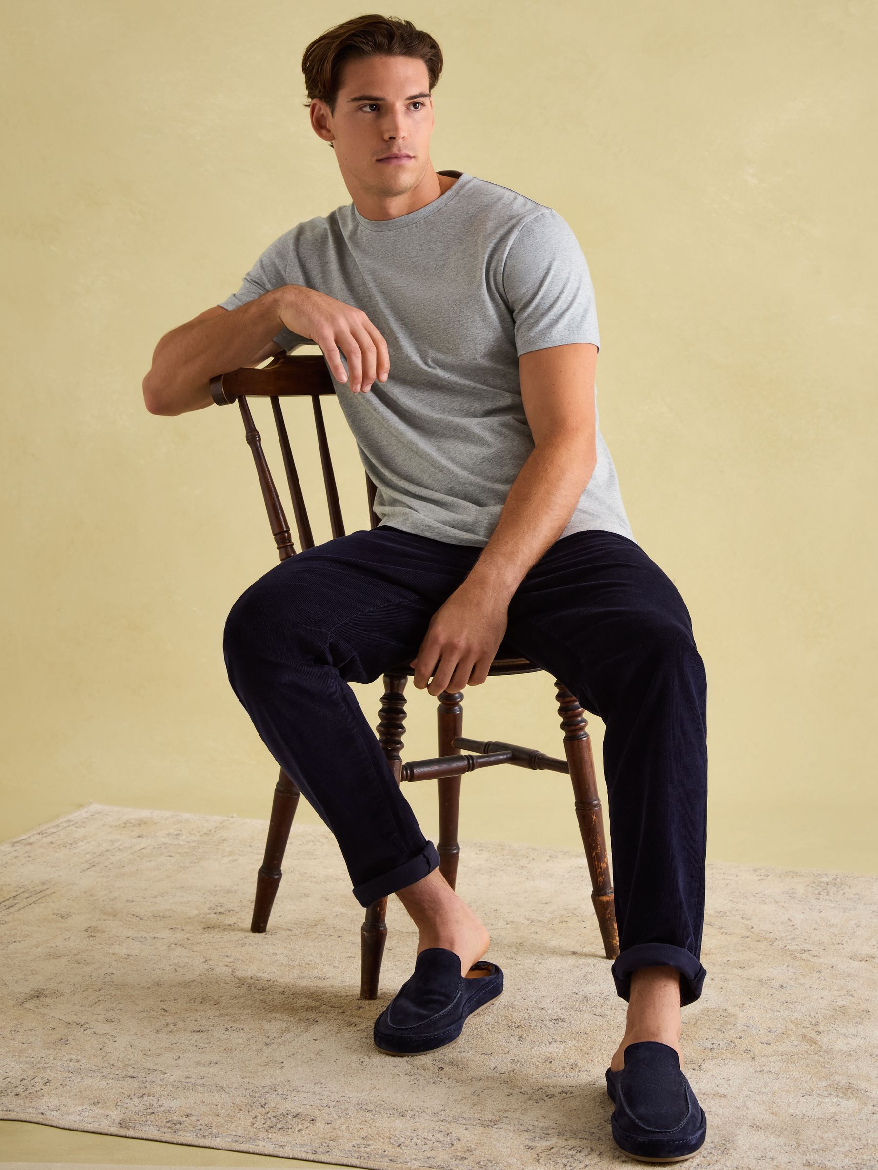 Everyday Grey Crew Neck T-Shirt - Image 6 of 7