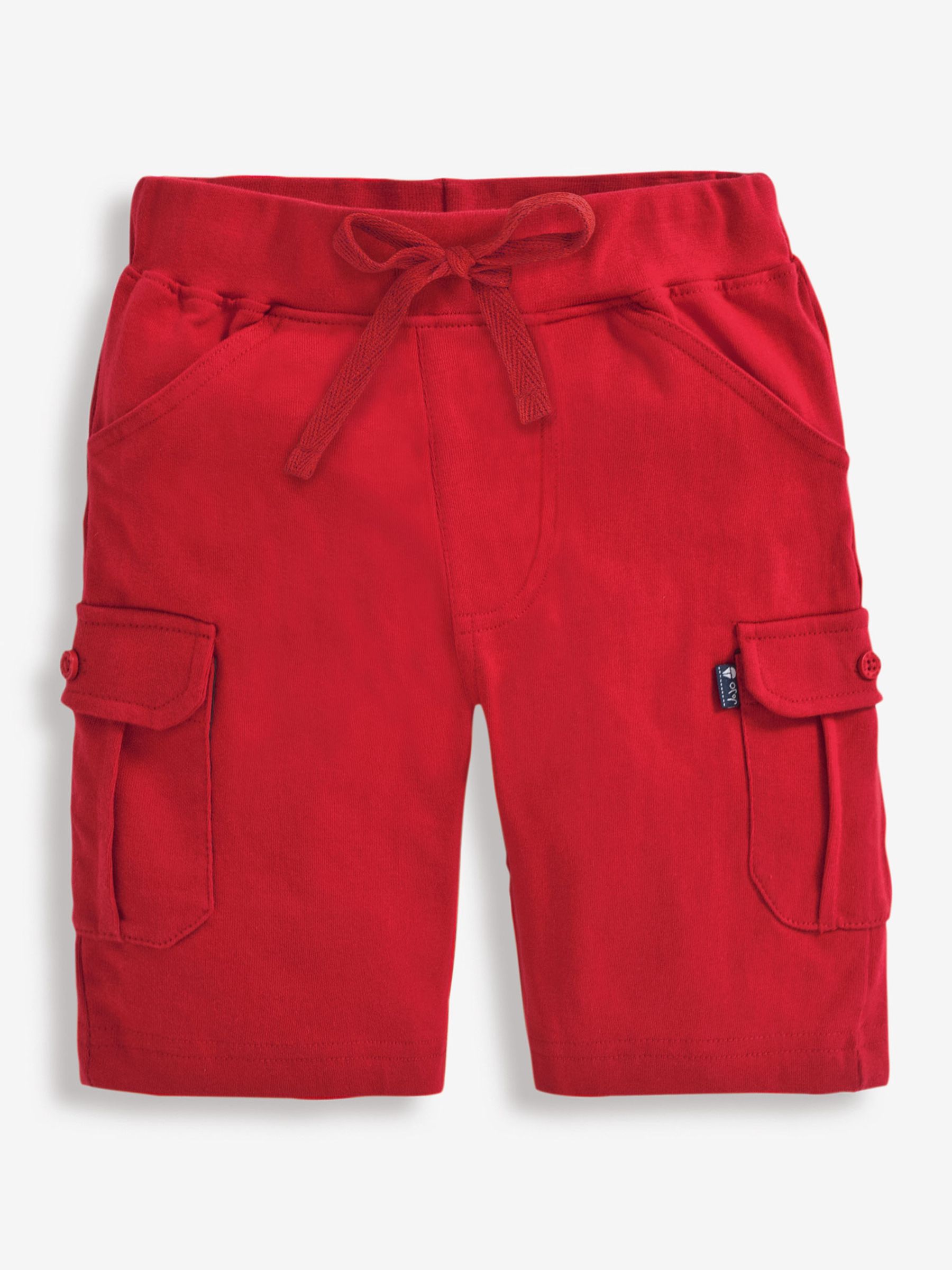 Red Jersey Cargo Shorts - Image 1 of 1