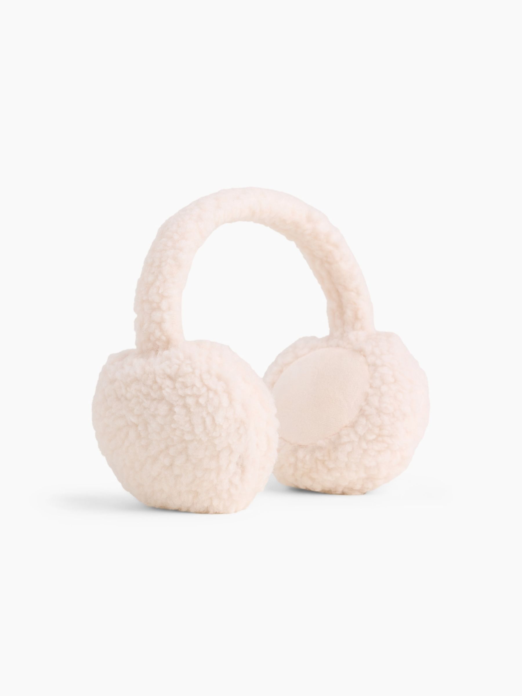 Cream Sherpa Earmuffs - Image 1 of 2 Cream Sherpa Earmuffs - Image 1 of 2