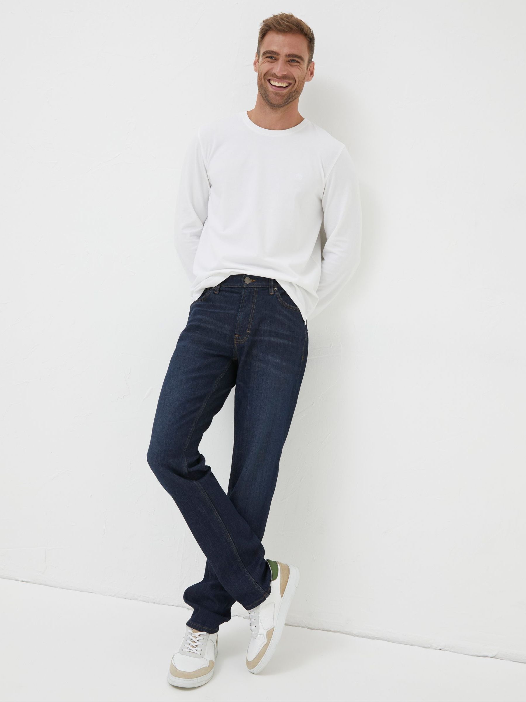 Navy Blue Slim Fit Jeans - Image 3 of 4