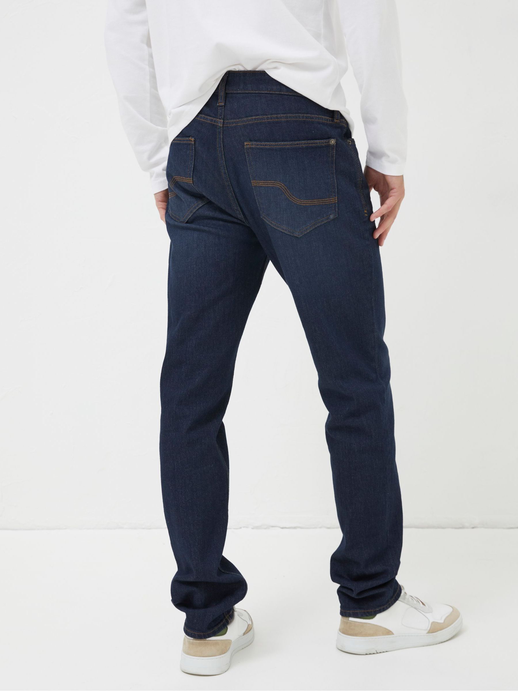Navy Blue Slim Fit Jeans - Image 2 of 4