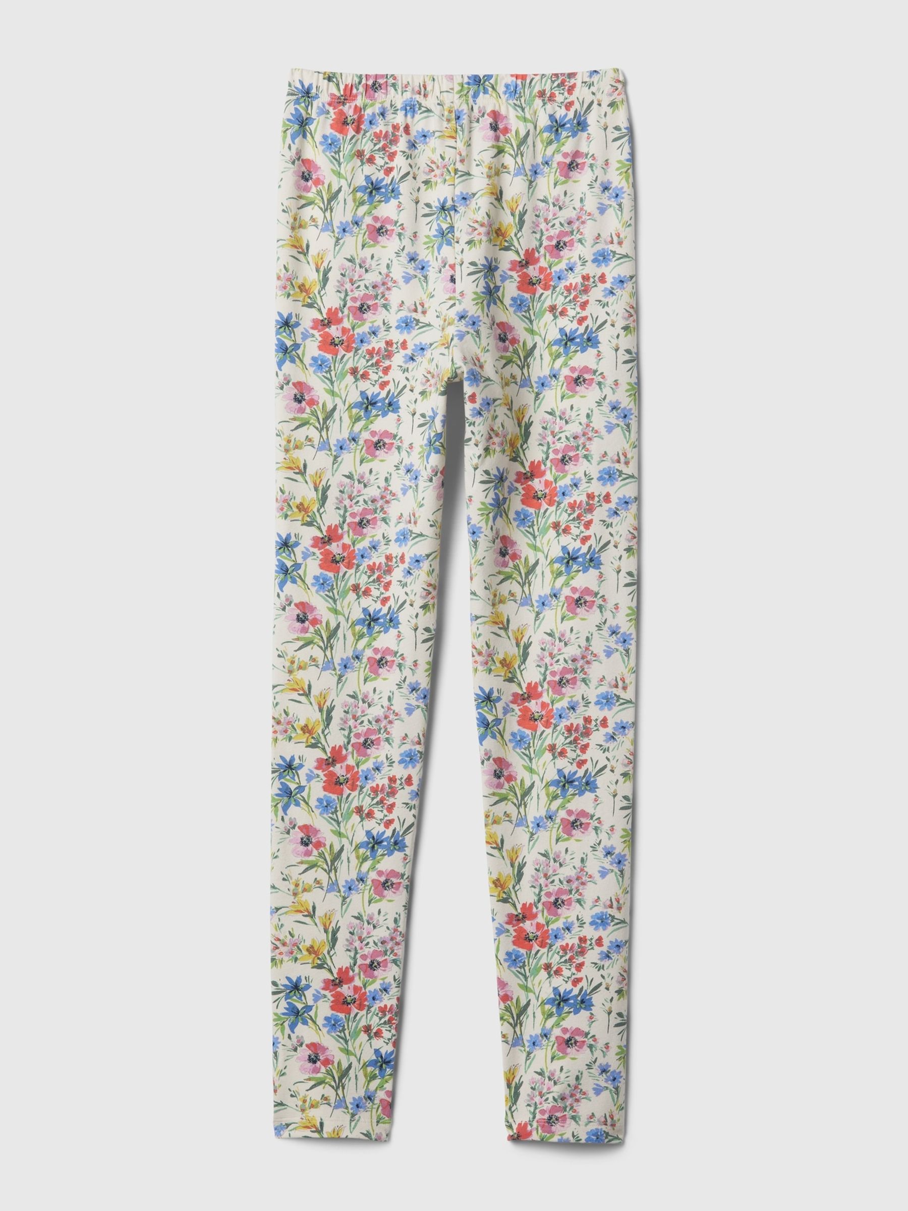 White Floral Print Leggings (4-13yrs) - Image 5 of 5