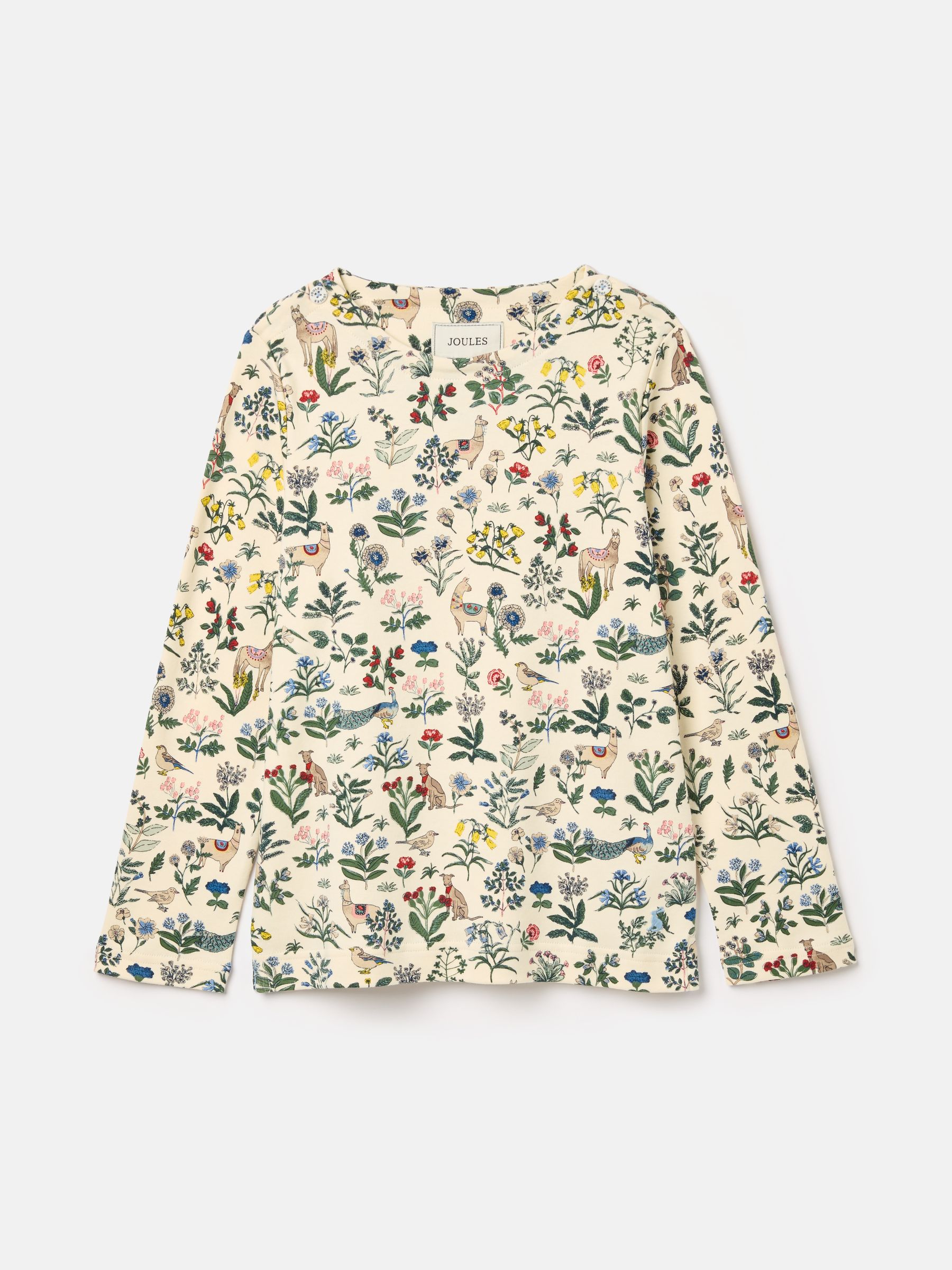 Harbour Cream Long Sleeve Printed Top - Image 1 of 6