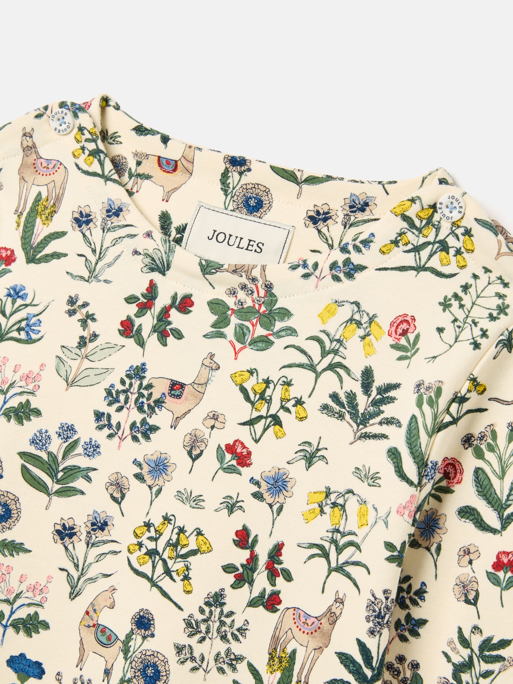 Harbour Cream Long Sleeve Printed Top - Image 3 of 6