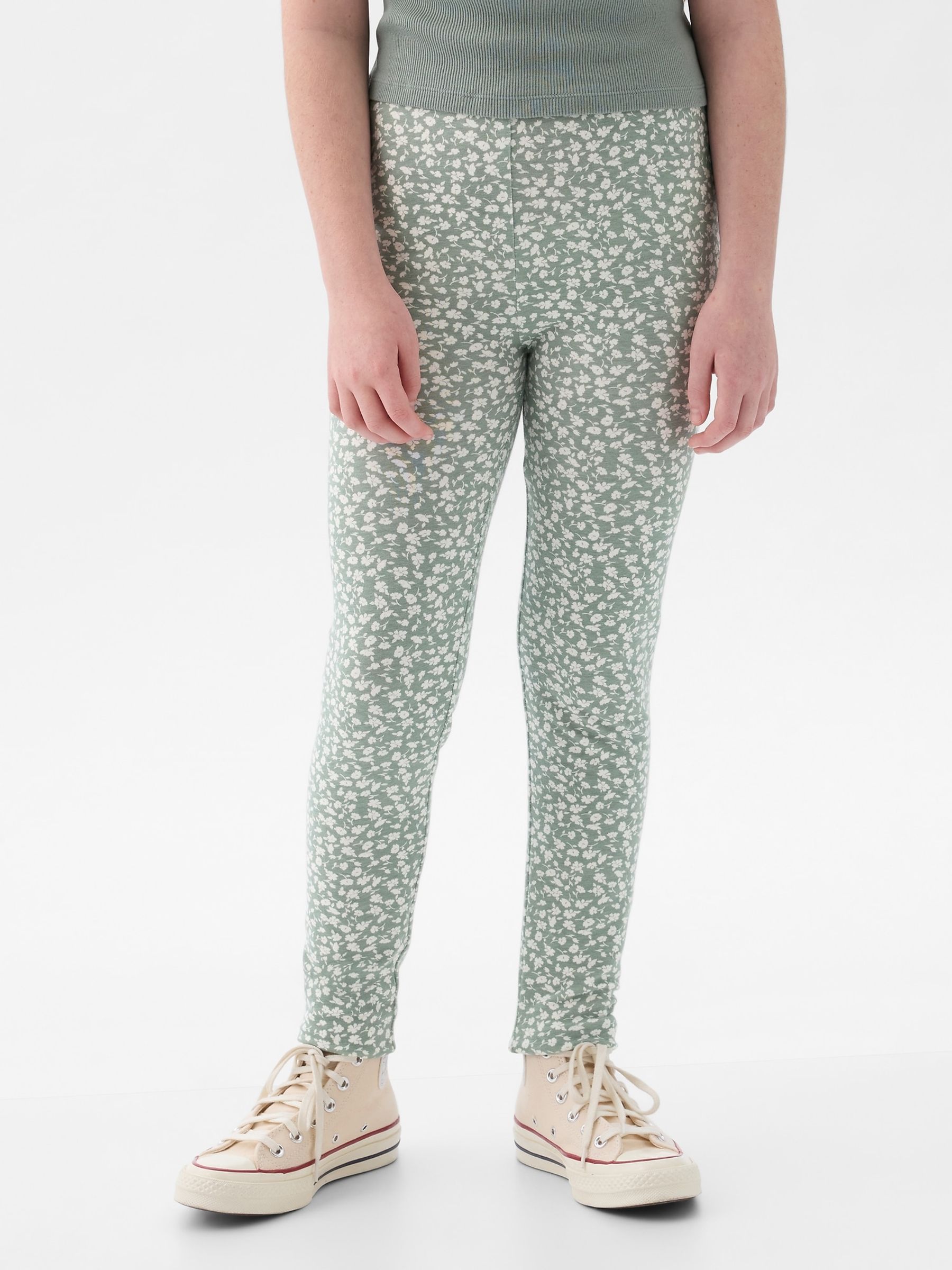 Green Print Leggings (4-13yrs) - Image 1 of 1