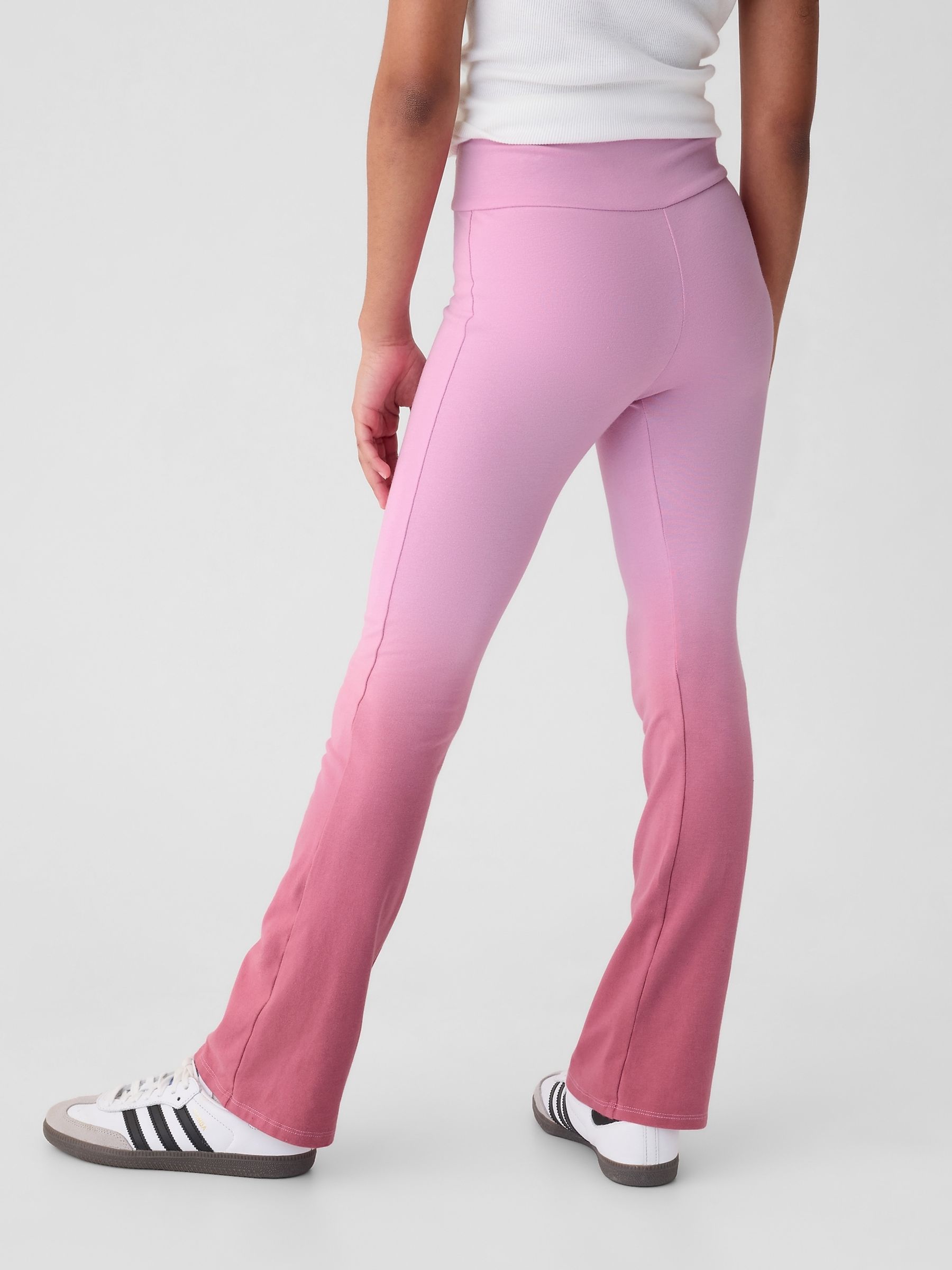 Pink Flare Leggings (4-13yrs) - Image 2 of 3 Pink Flare Leggings (4-13yrs) - Image 2 of 3