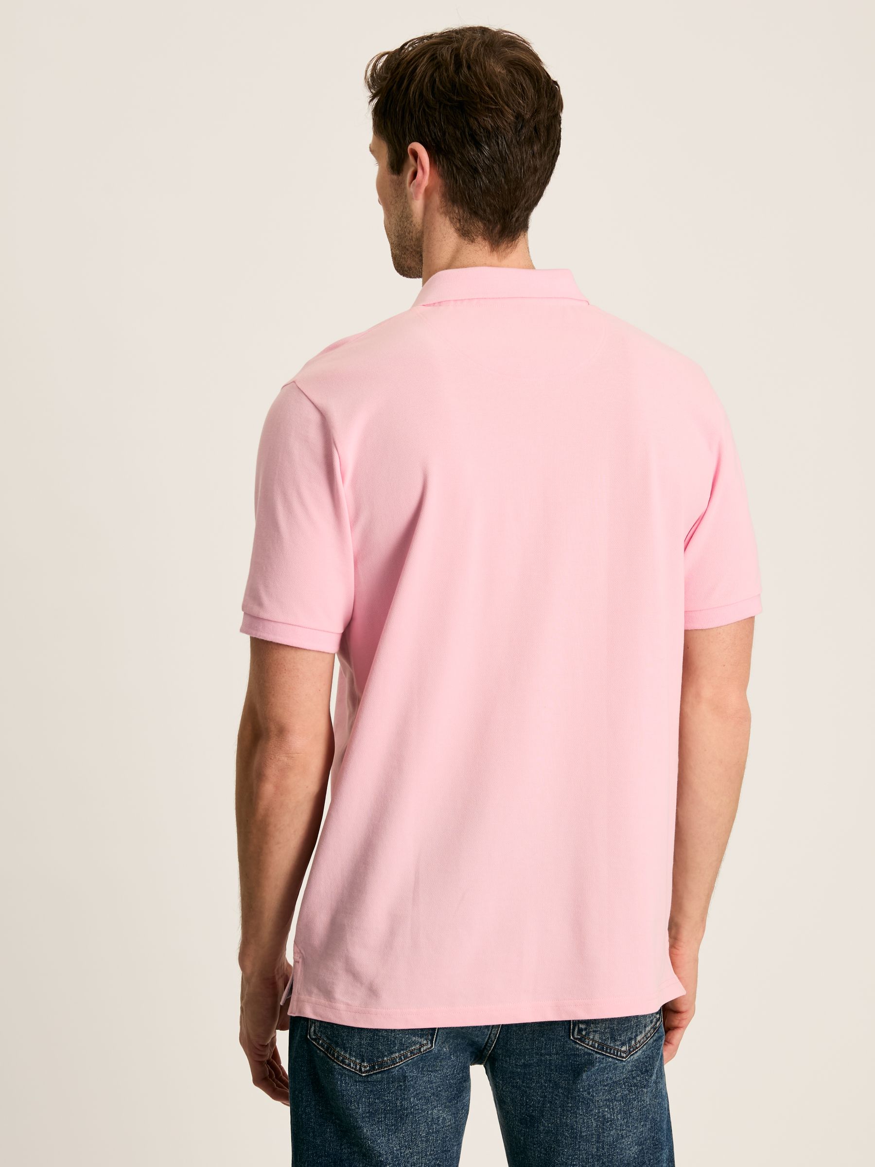 Woody Light Pink Regular Fit Cotton Pique Polo Shirt - Image 3 of 7