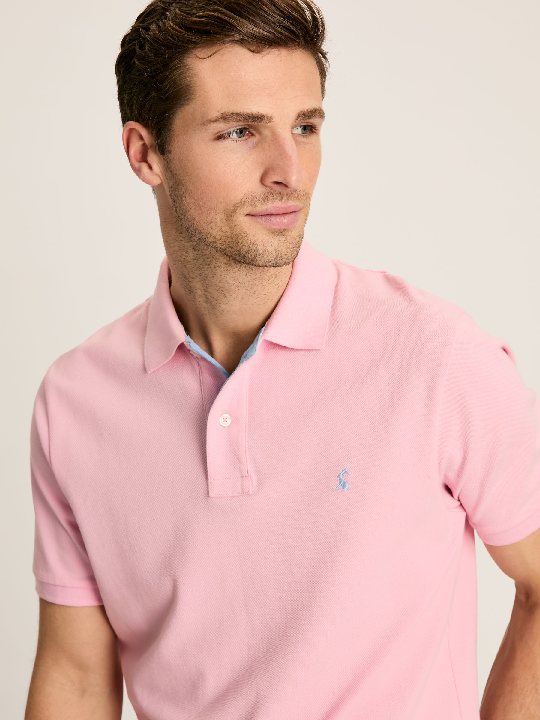 Woody Light Pink Regular Fit Cotton Pique Polo Shirt - Image 5 of 7