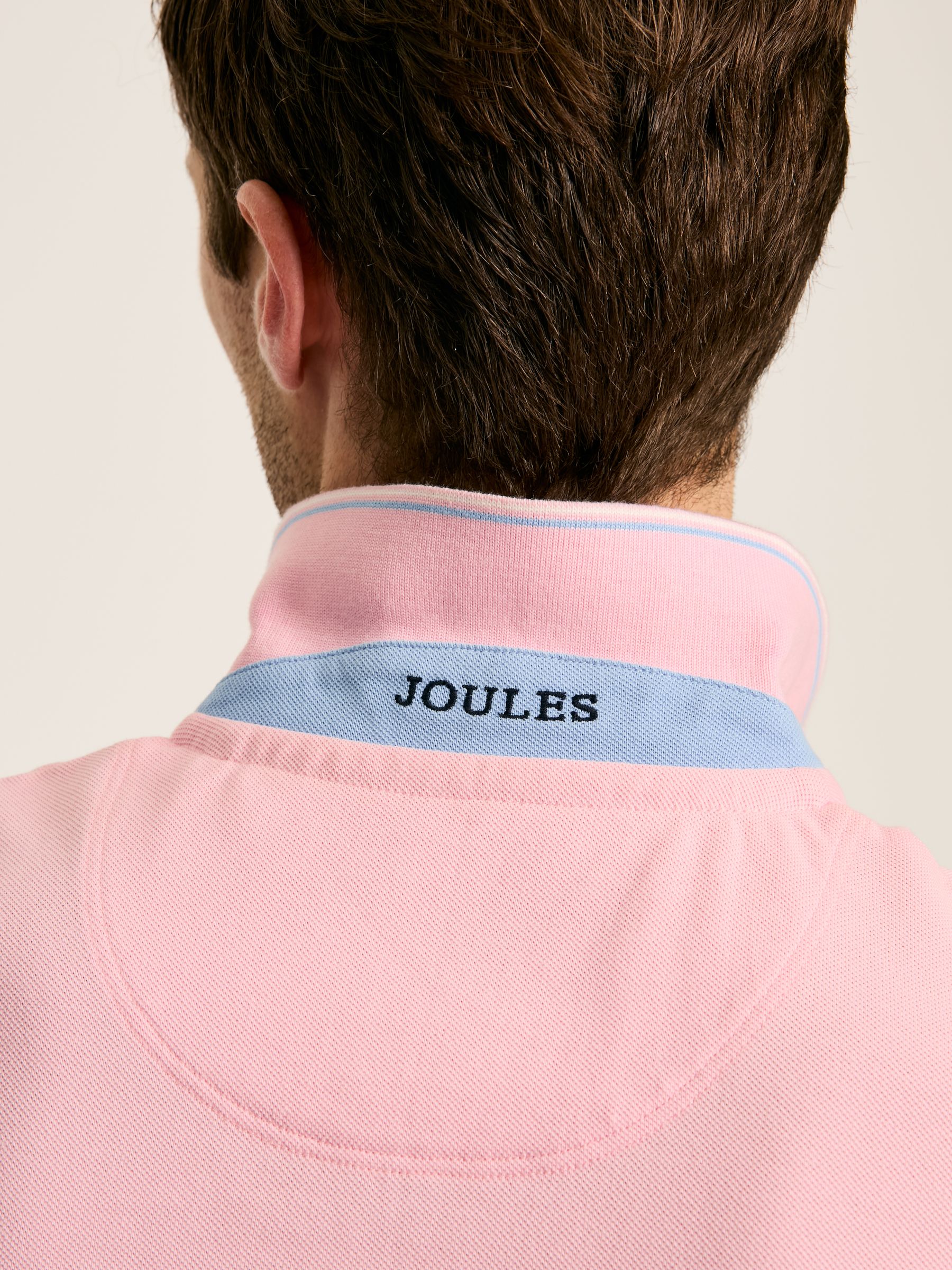 Woody Light Pink Regular Fit Cotton Pique Polo Shirt - Image 6 of 7