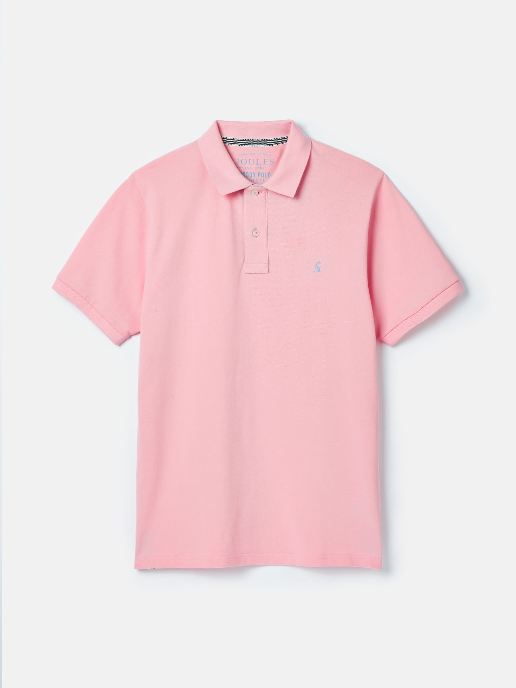 Woody Light Pink Regular Fit Cotton Pique Polo Shirt - Image 7 of 7