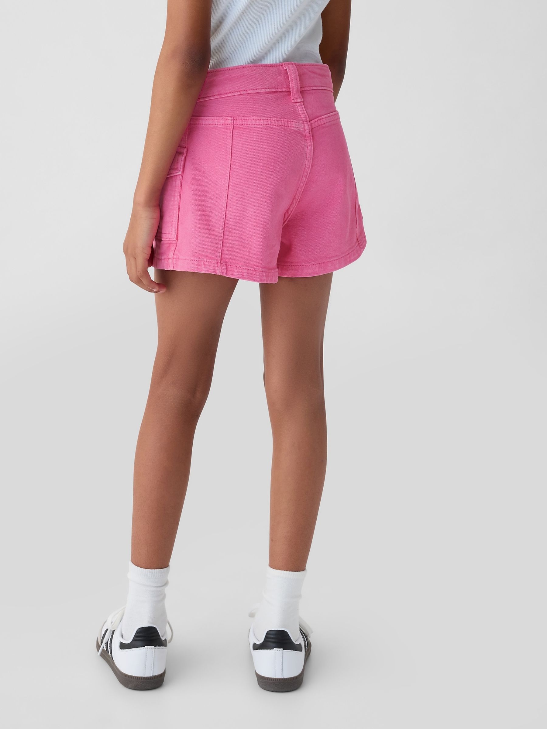 Pink High Rise Shorts (6yrs-13yrs) - Image 2 of 3