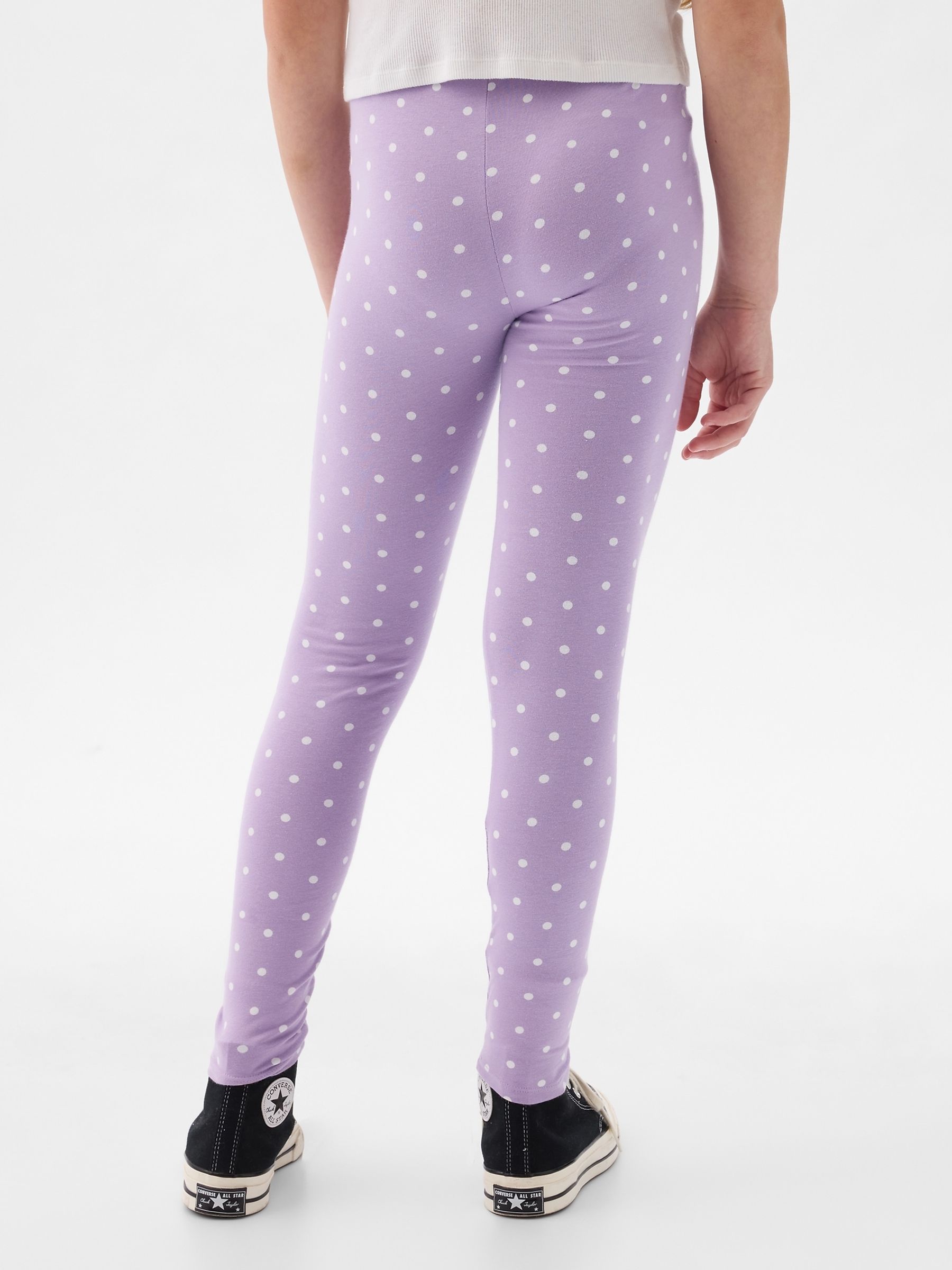Purple Print Leggings (4-13yrs) - Image 2 of 5