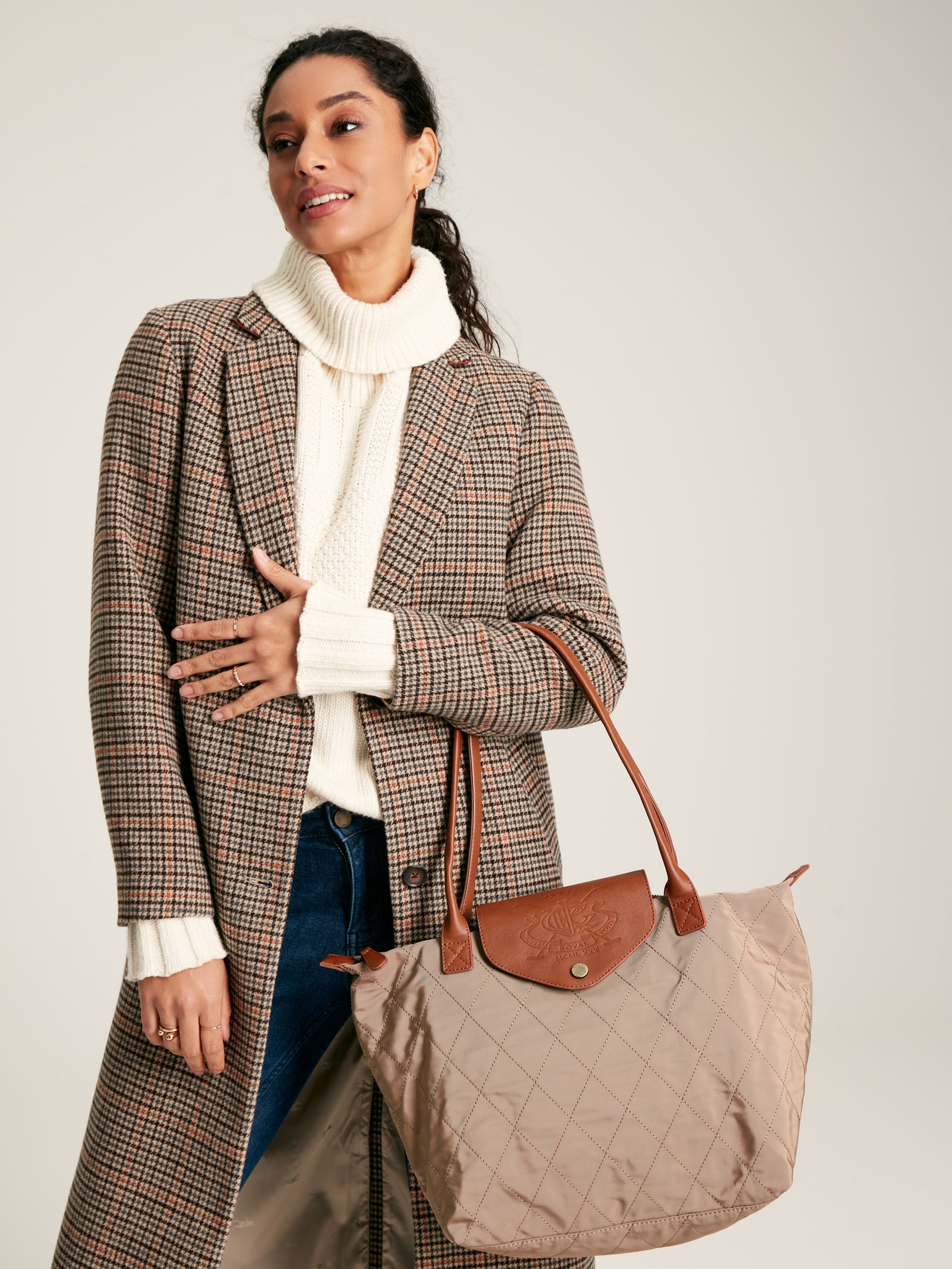 Edie Brown Quilted Tote Bag - Image 1 of 9