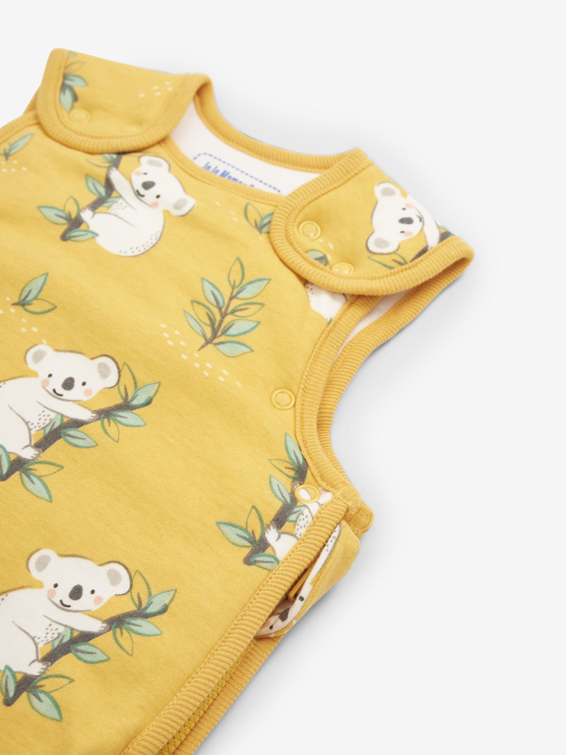 Mustard Yellow Koala Koala Print 2.5 Tog Baby Sleeping Bag - Image 3 of 6