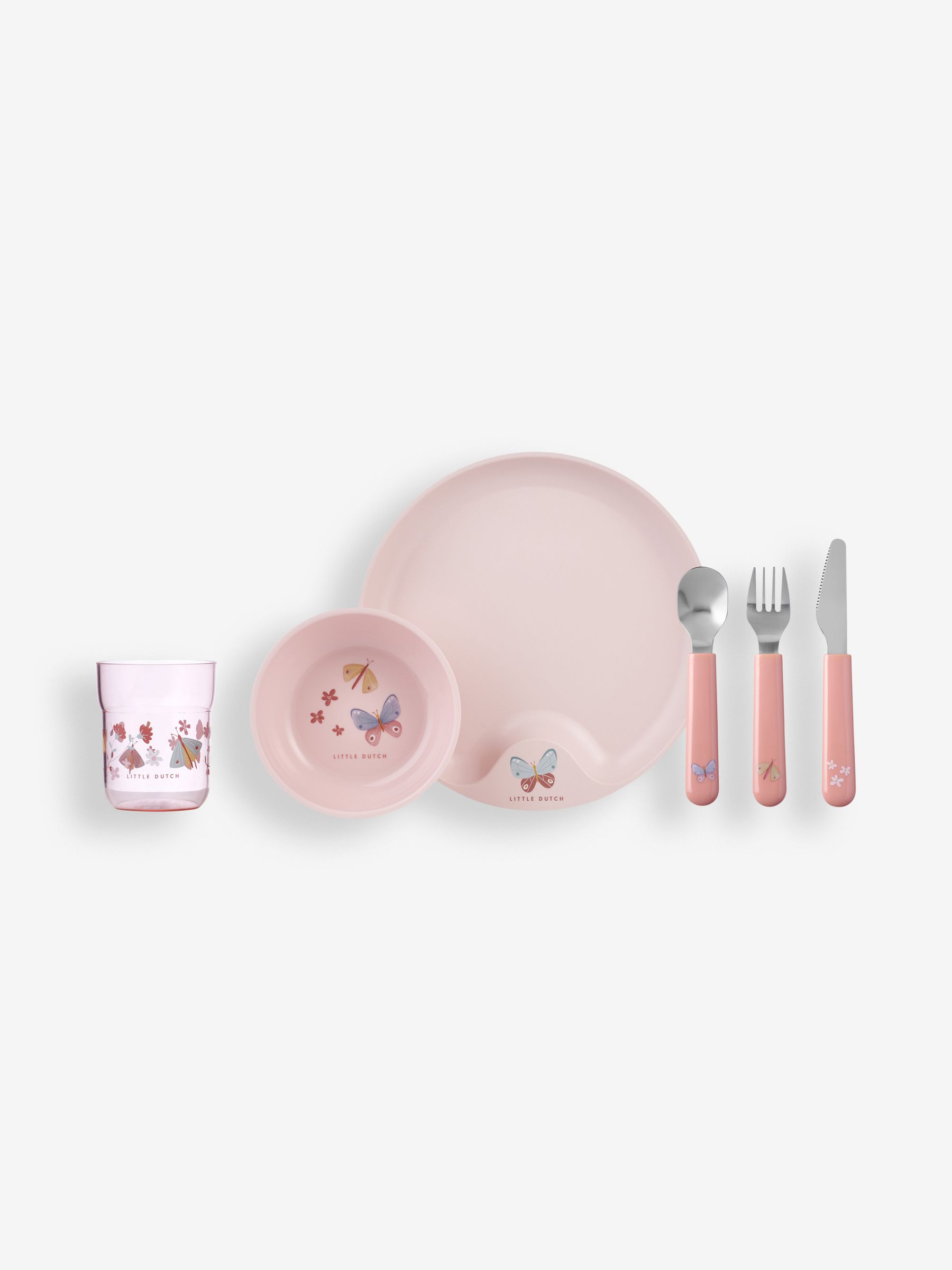 Little Dutch Childrens Dinnerware Set Flowers and Butterflies - Image 1 of 11