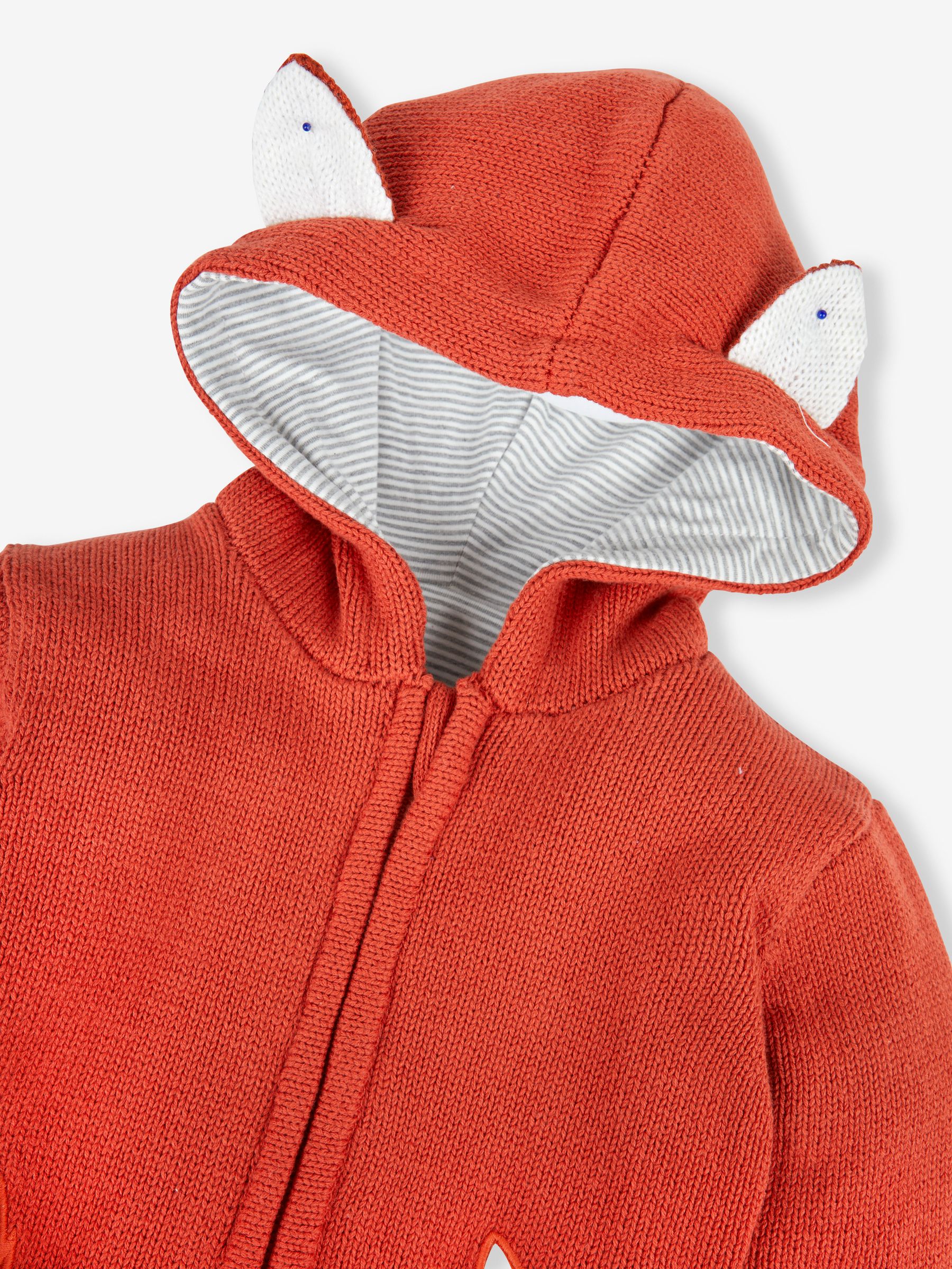 Rust Kids' Fox Cosy Hooded Cardigan - Image 2 of 3