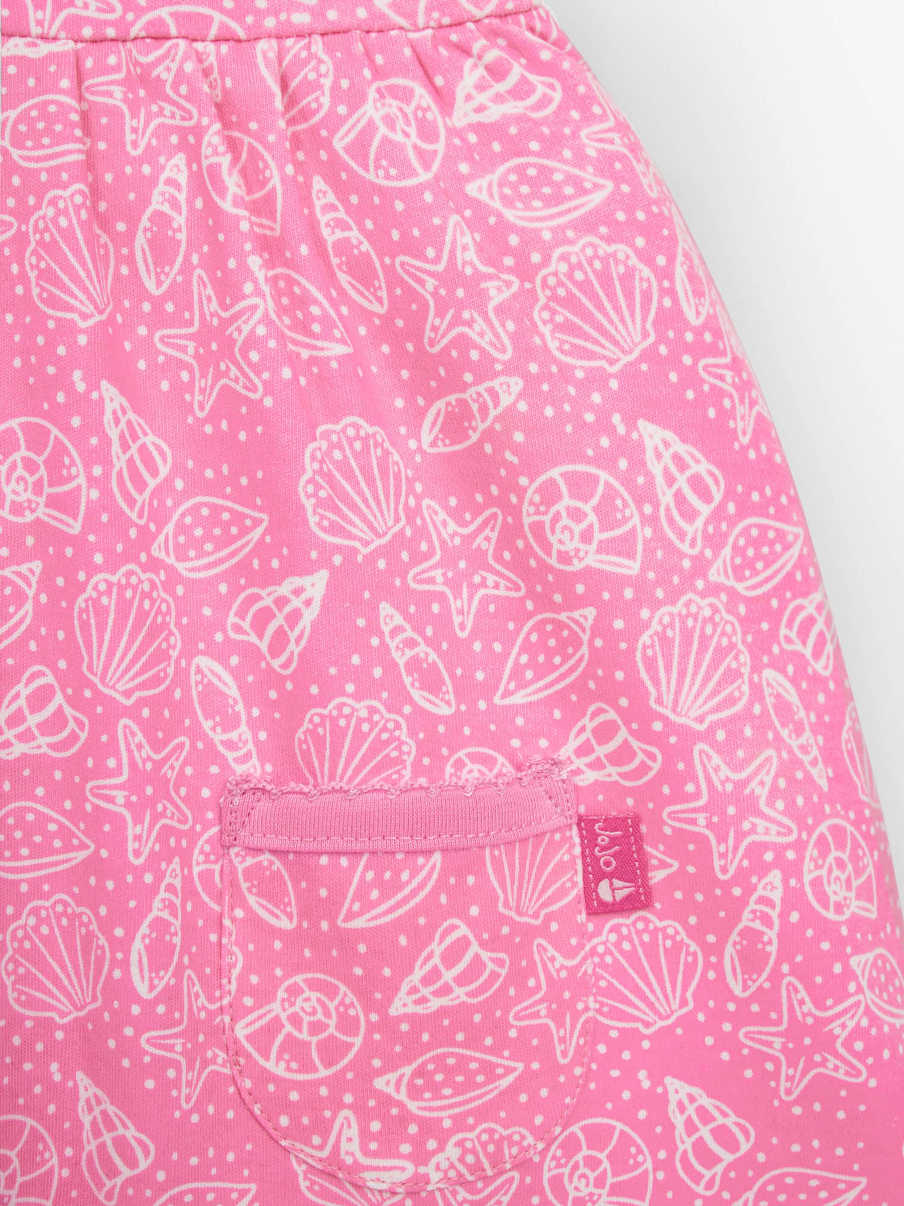 Orchid Girls' Shell Print Summer Dress - Image 2 of 2