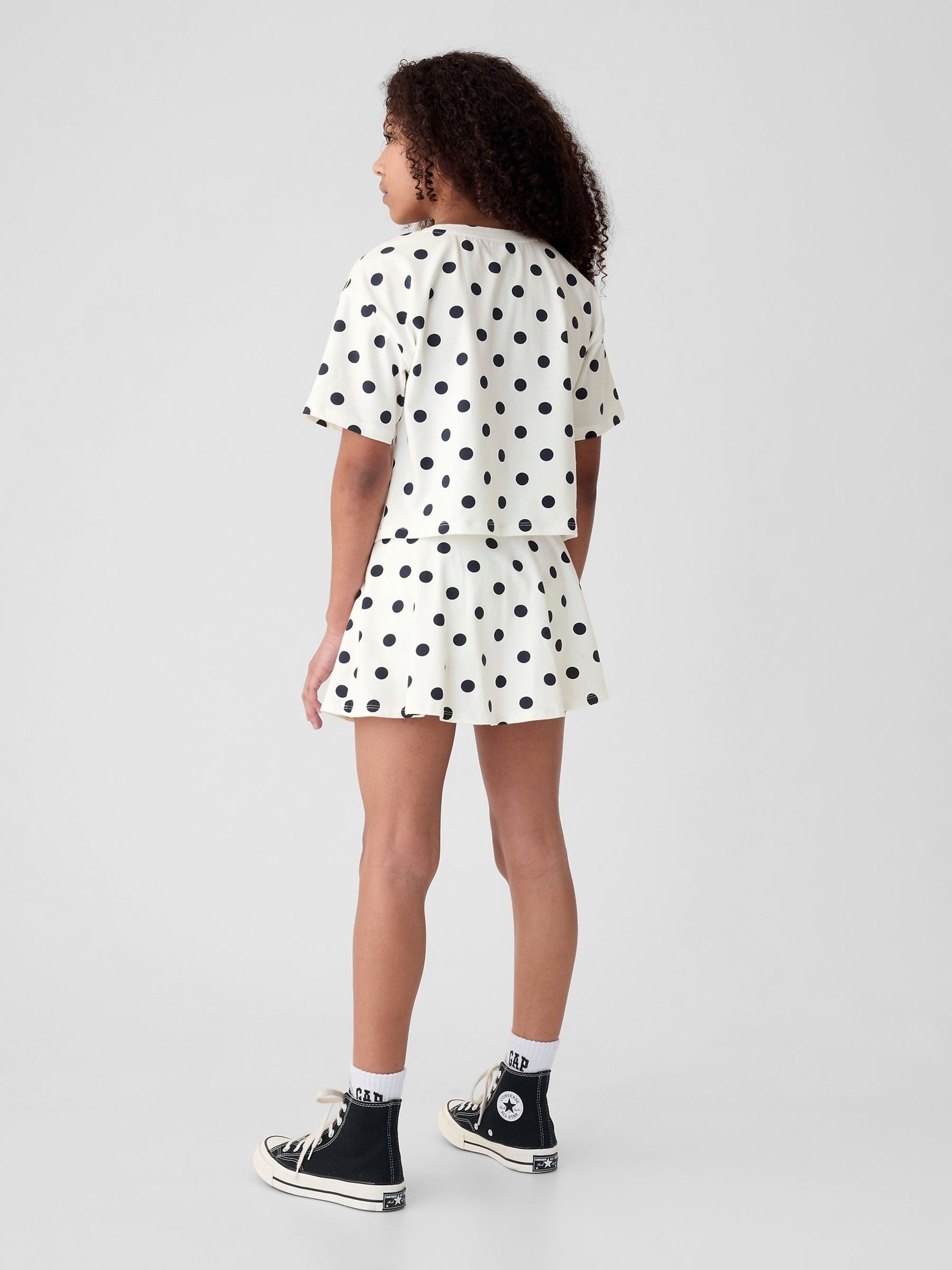 White Skort Print Outfit Set (4-13yrs) - Image 2 of 2