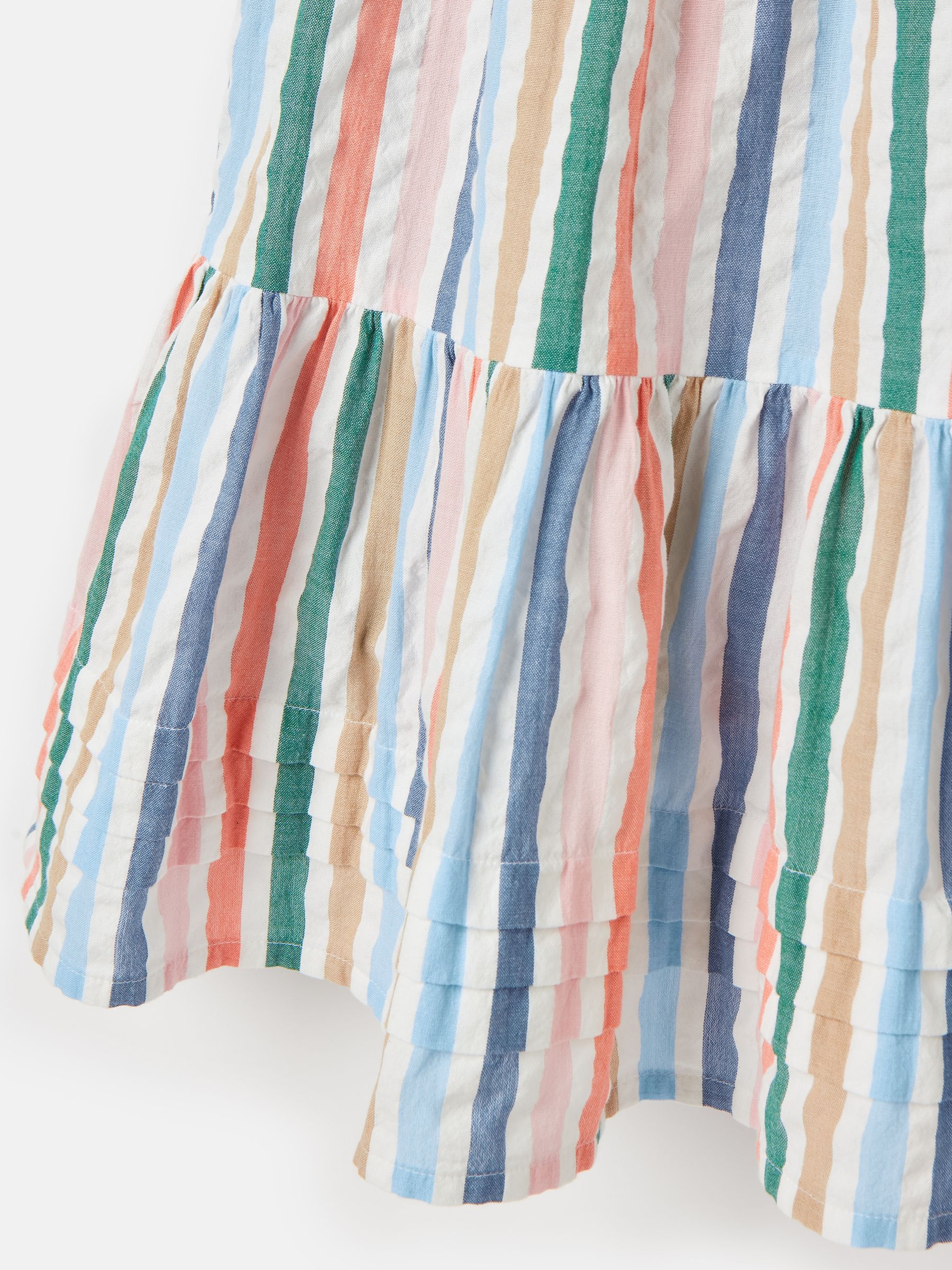 Girls' Poppie Multi Stripe Tiered Dress - Image 5 of 5 Girls' Poppie Multi Stripe Tiered Dress - Image 5 of 5