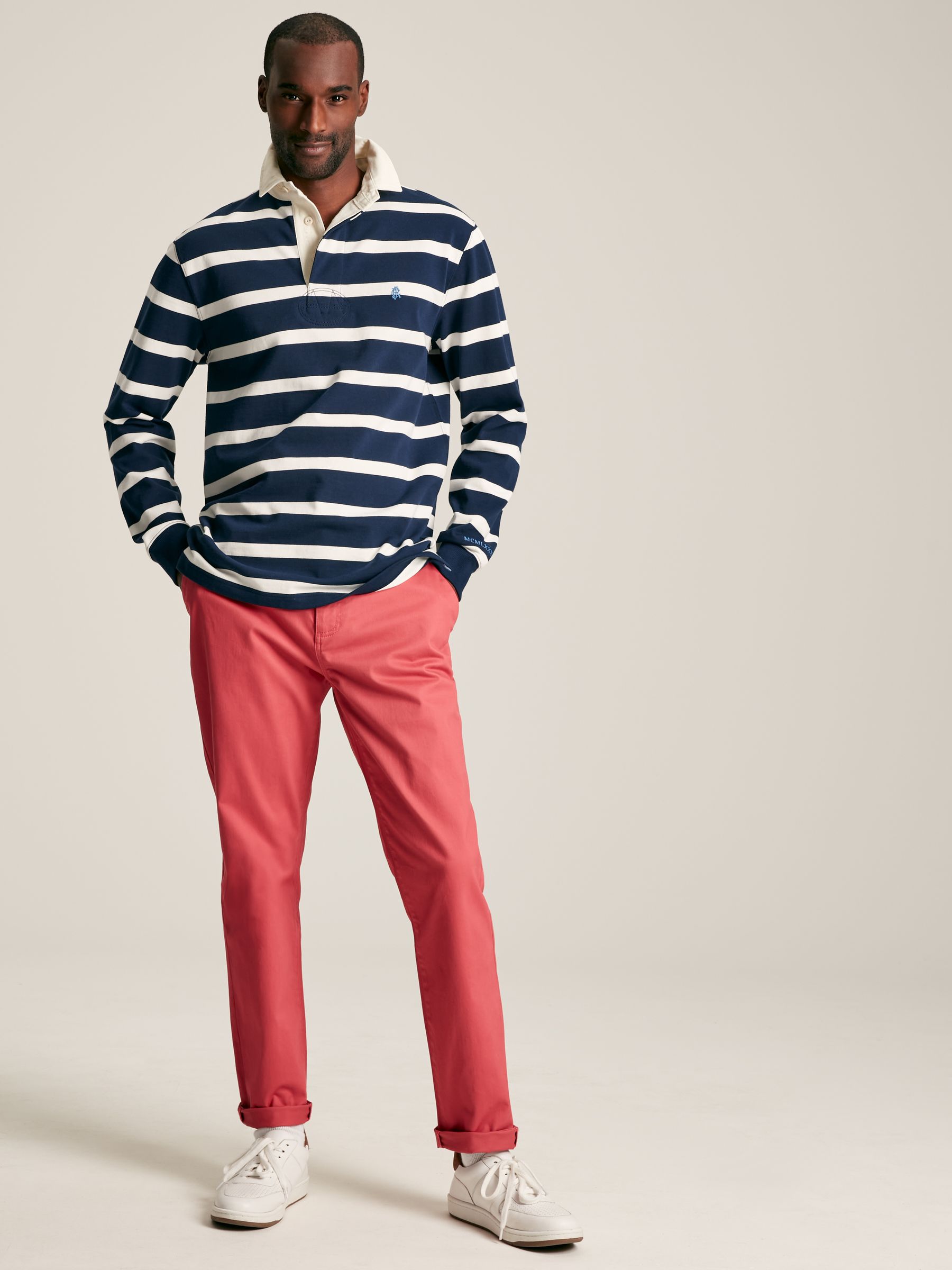 Onside Navy/White Striped Rugby Shirt - Image 3 of 7