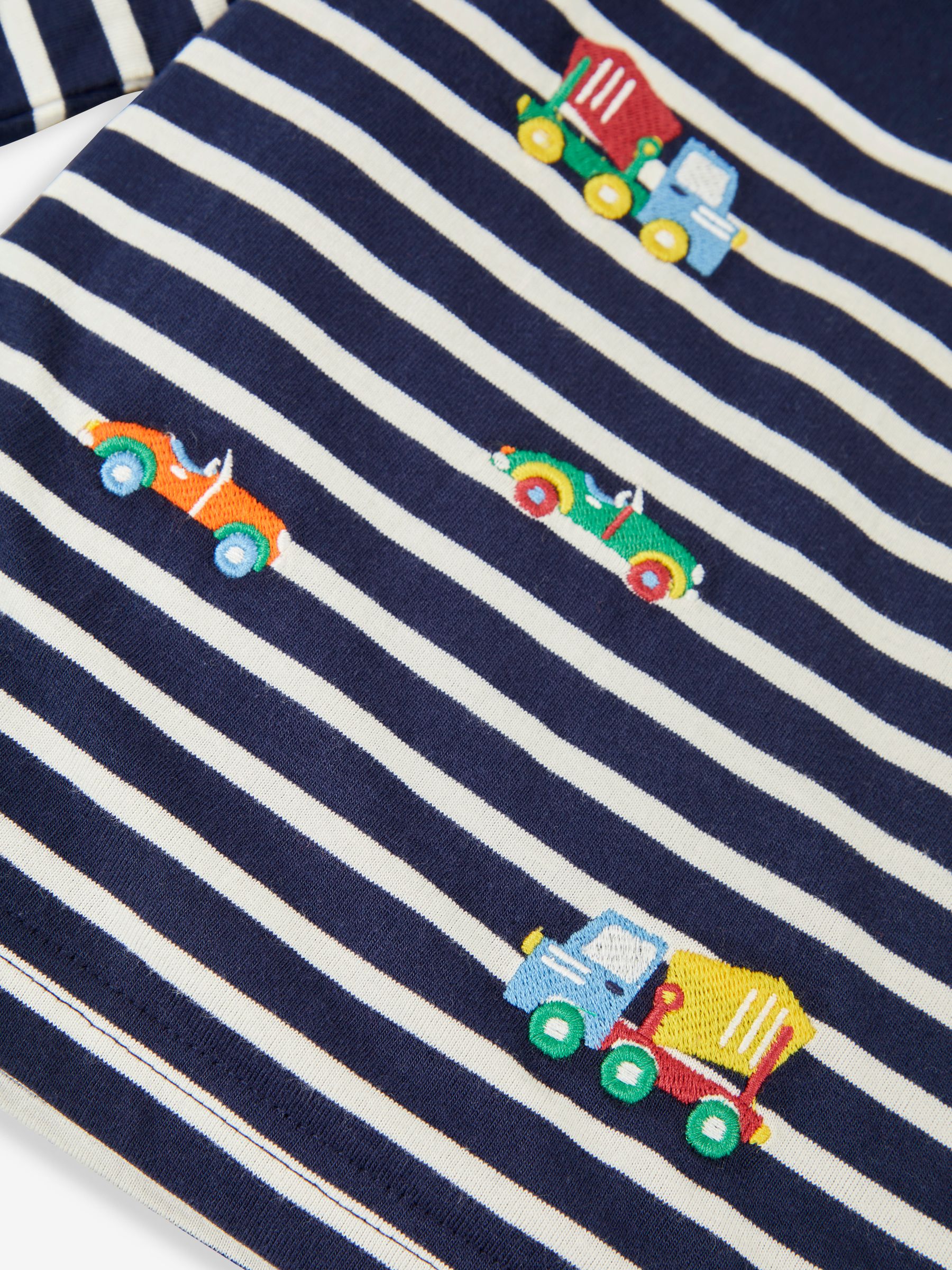 Navy Ecru Stripe Transport Appliqué Top - Image 3 of 3