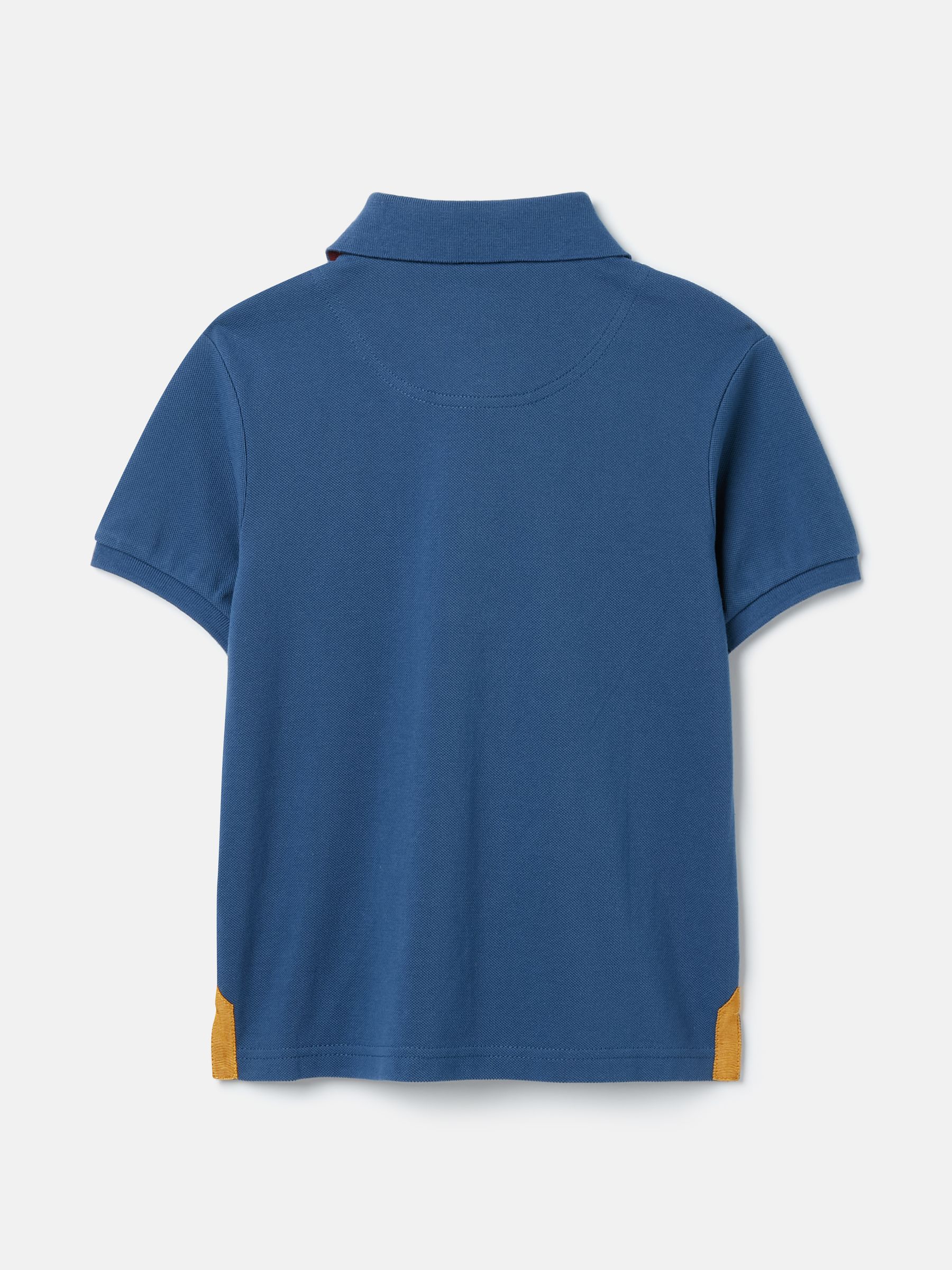 Harry Blue Embroidered Pique Cotton Polo Shirt - Image 2 of 6