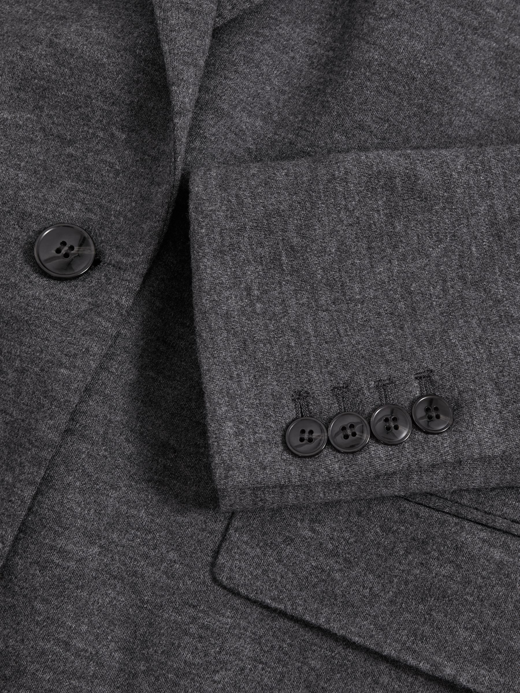 Wool Single Breasted Blazer in Charcoal - Image 7 of 7