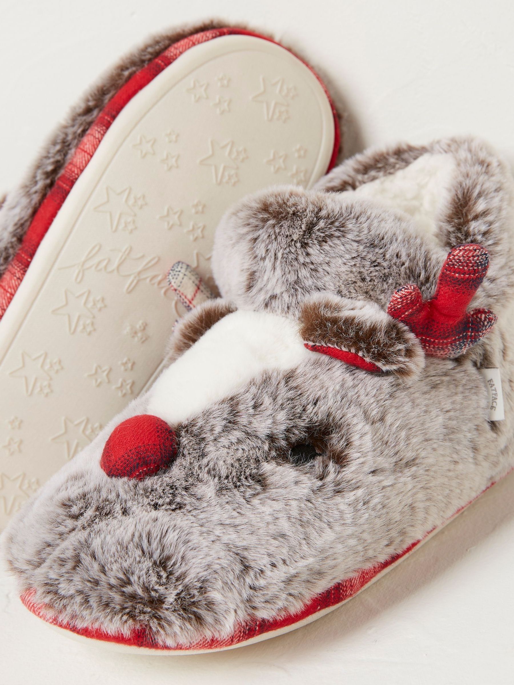 Brown Ruby Reindeer Slipper Boots - Image 4 of 5