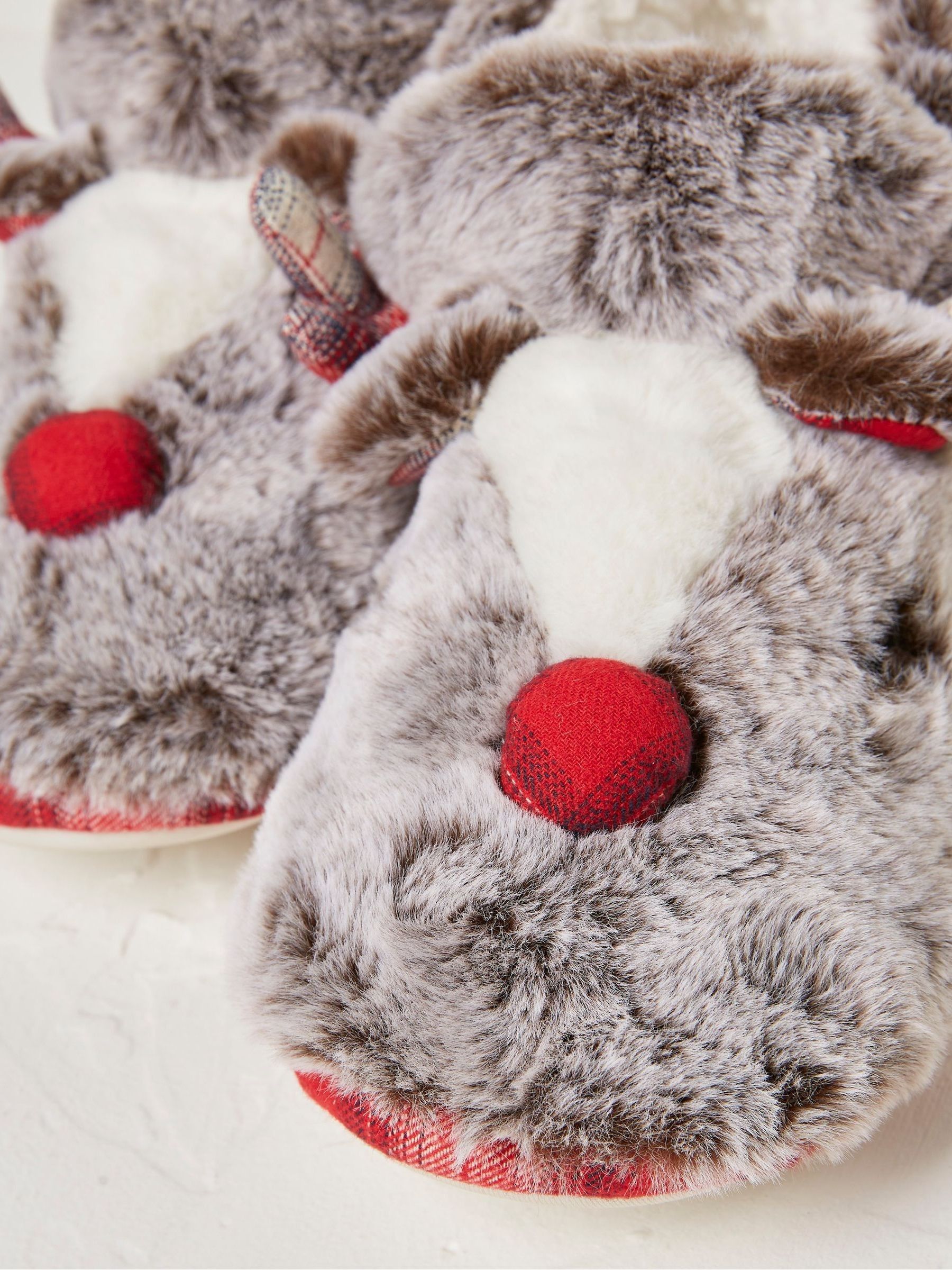 Brown Ruby Reindeer Slipper Boots - Image 5 of 5