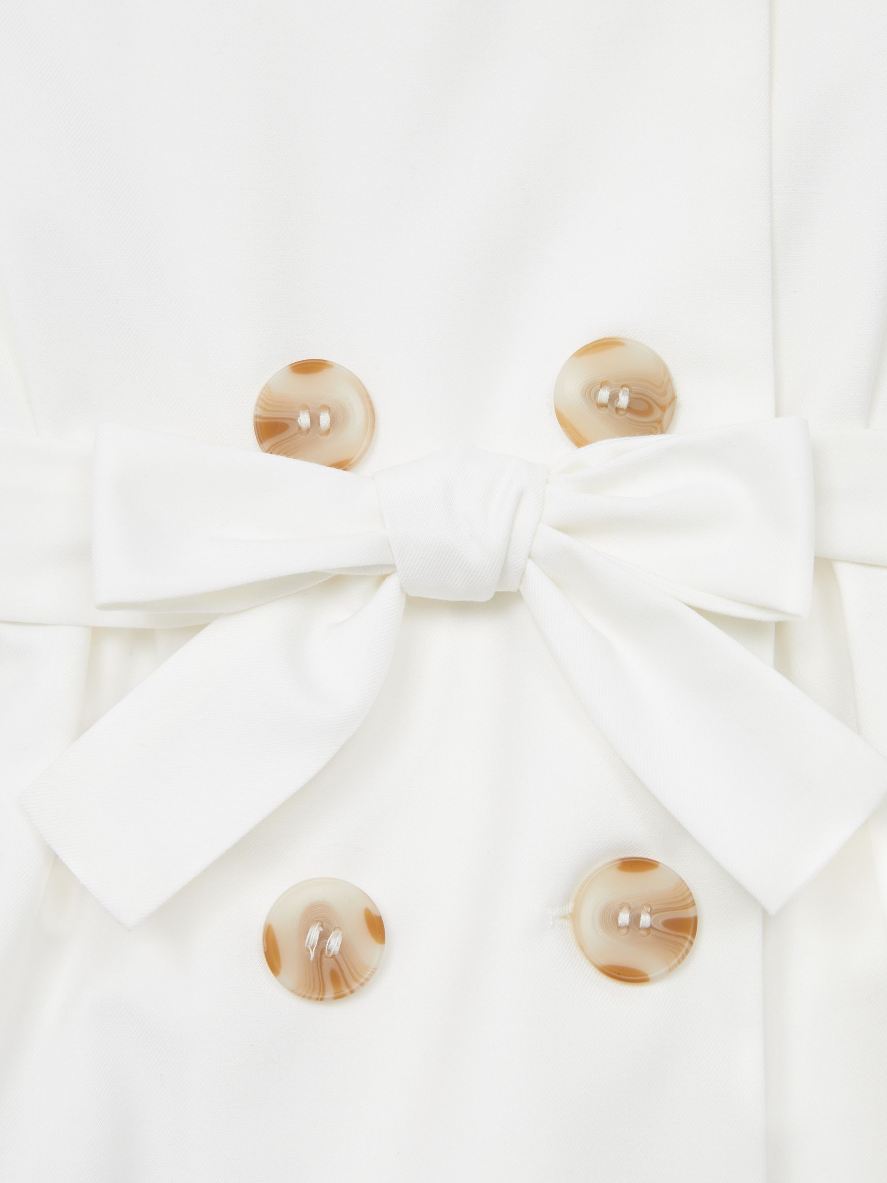 Junior Sleeveless Belted Dress in White - Image 8 of 8