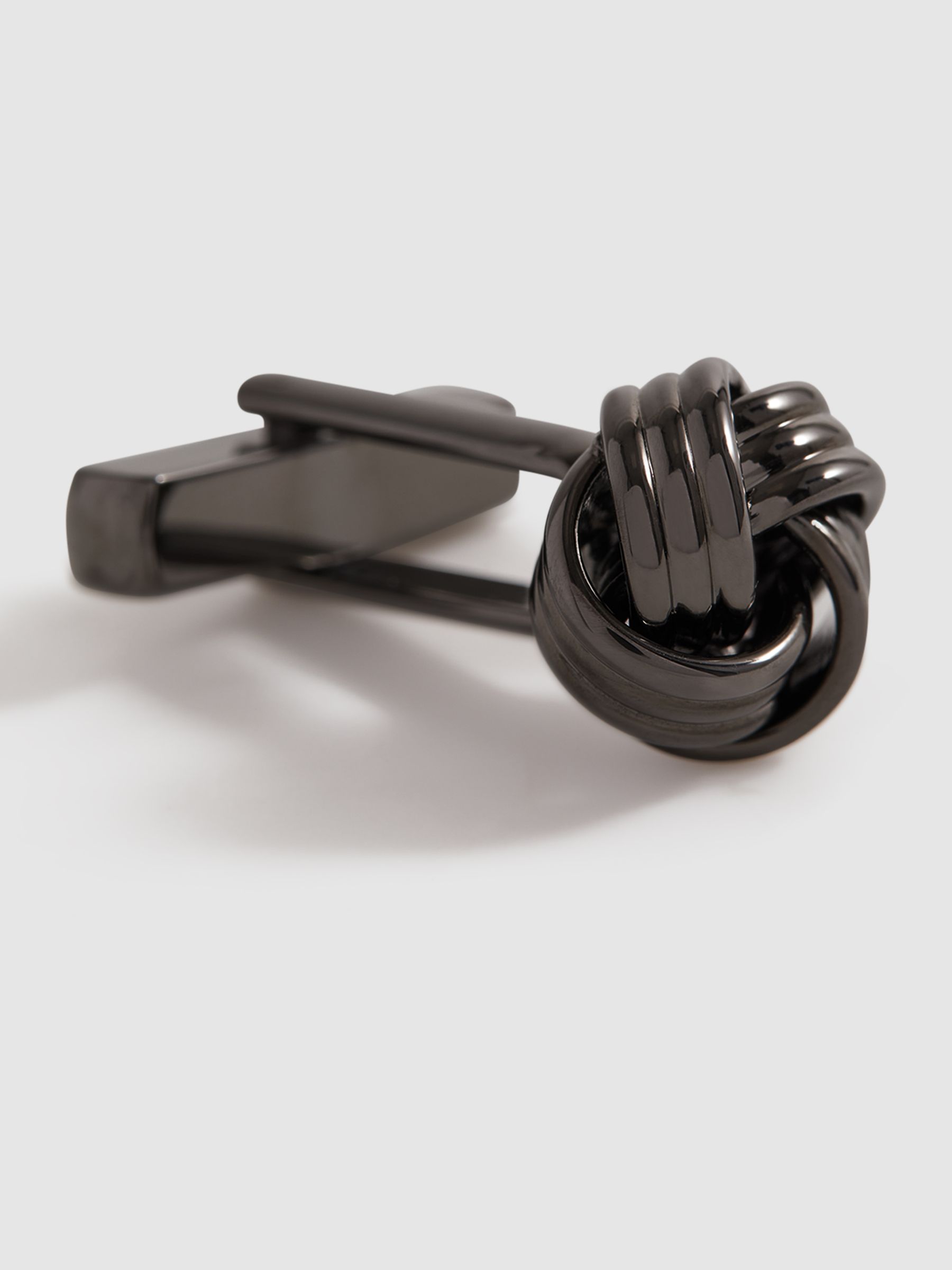 Knot Cufflinks in Gunmetal - Image 4 of 5